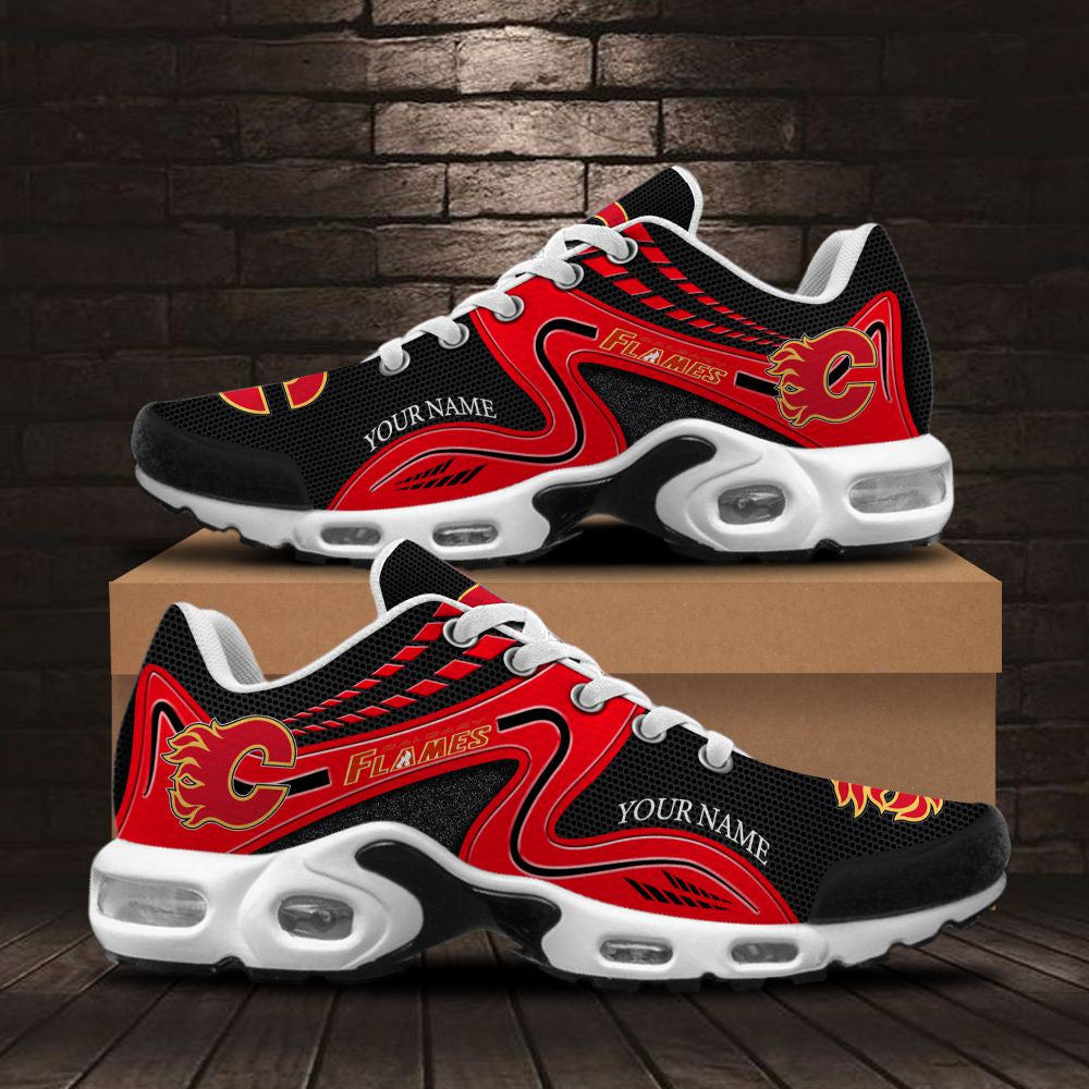 Ideafootwear Calgary Flames TN Shoes Sneakers For Men And Women