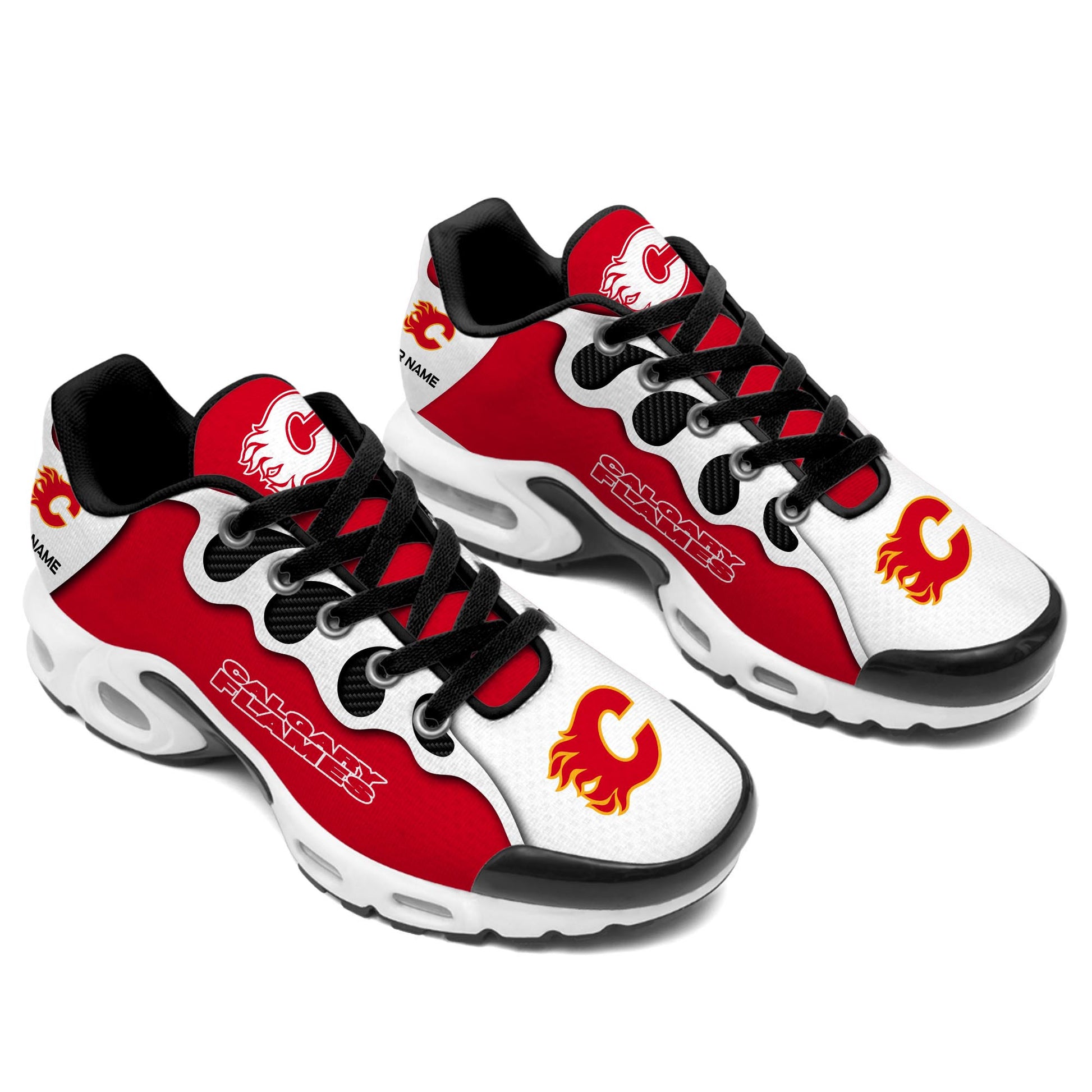 Ideafootwear Calgary Flames TN Shoes Sneakers For Men And Women