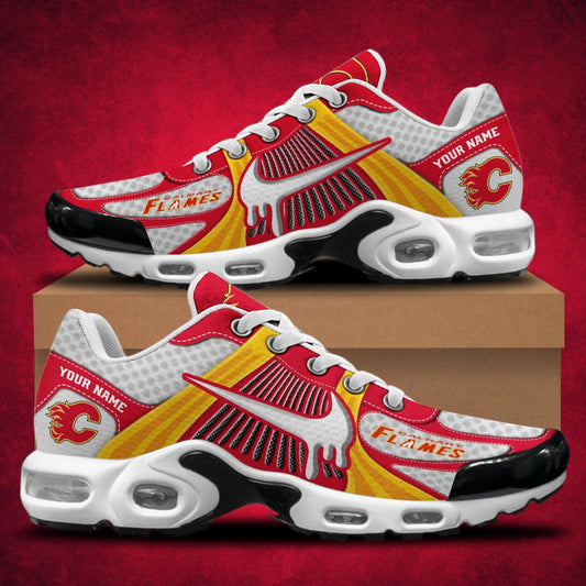 Ideafootwear Calgary Flames TN Shoes Sneakers For Men And Women