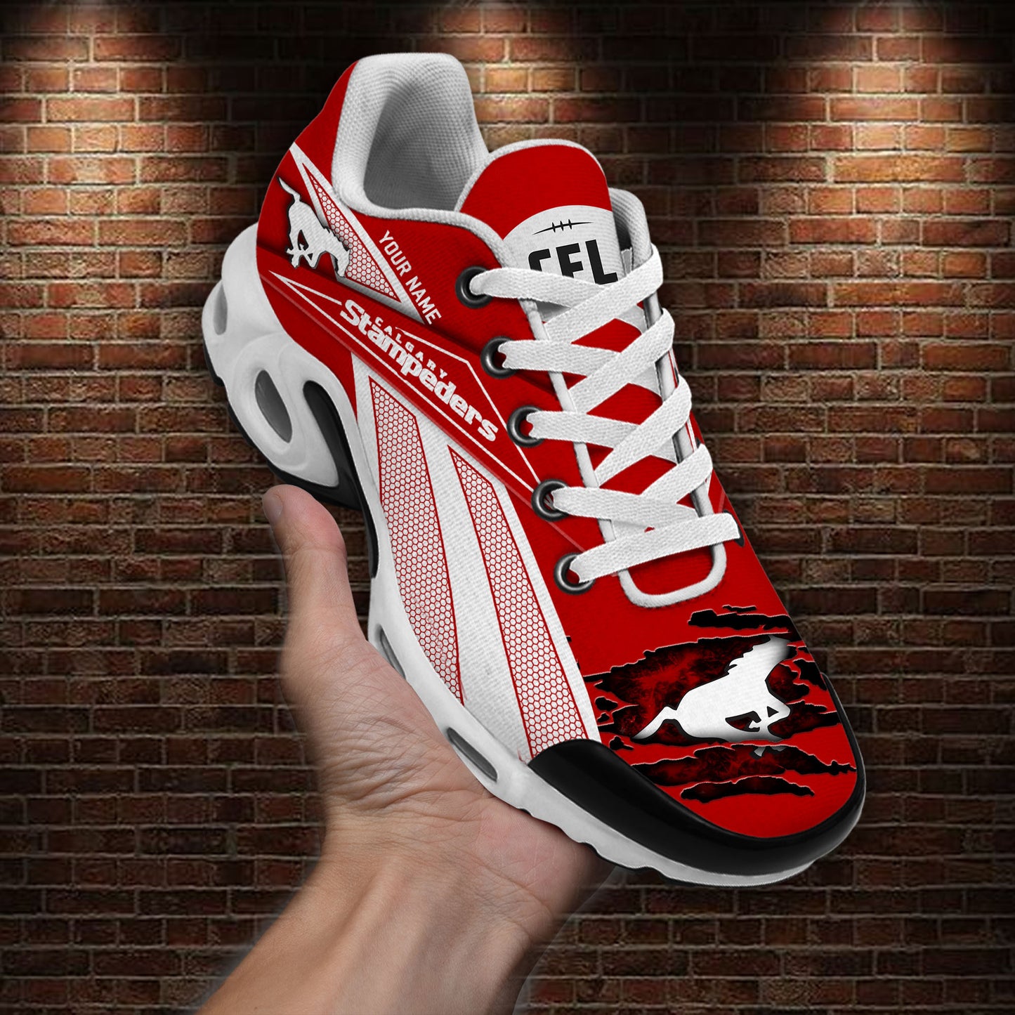 Ideafootwear Calgary Stampeders TN Shoes Sneakers For Men And Women