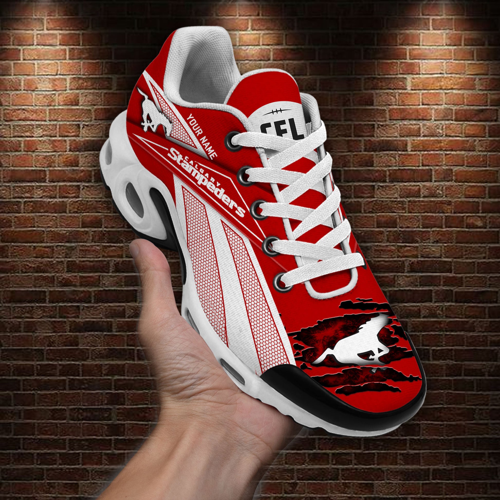 Ideafootwear Calgary Stampeders TN Shoes Sneakers For Men And Women