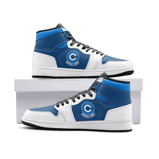 Ideafootwear Capsule Corp. Dragonball Z AJ1 High Sneakers Shoes For Men And Women