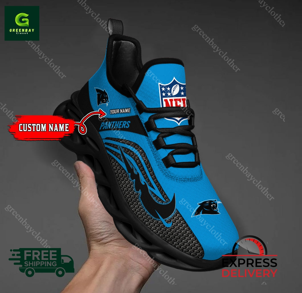 Ideafootwear Carolina Panthers Max Soul Shoes Sneakers For Men And Women