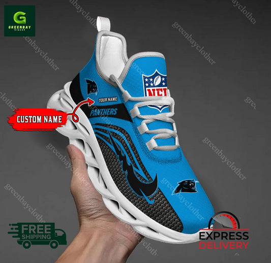 Ideafootwear Carolina Panthers Max Soul Shoes Sneakers For Men And Women