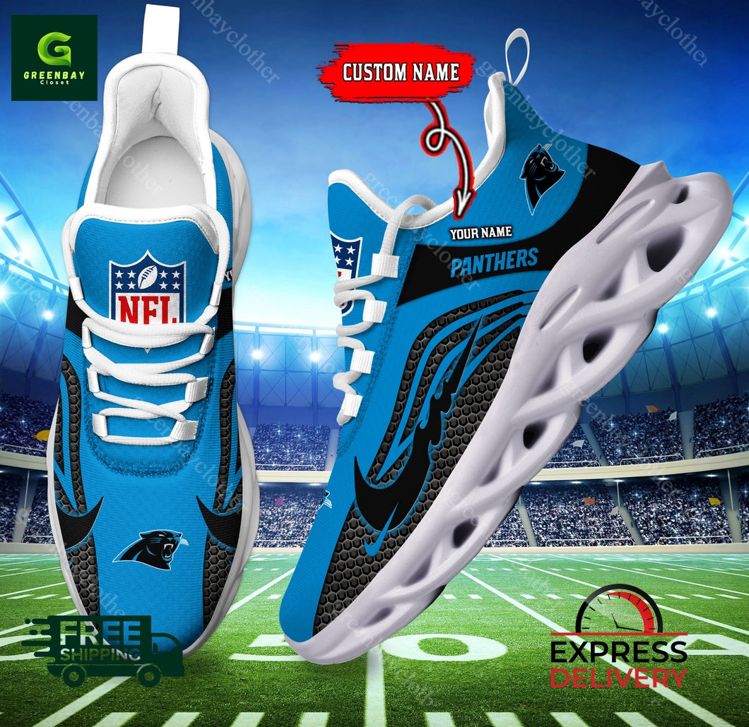 Ideafootwear Carolina Panthers Max Soul Shoes Sneakers For Men And Women