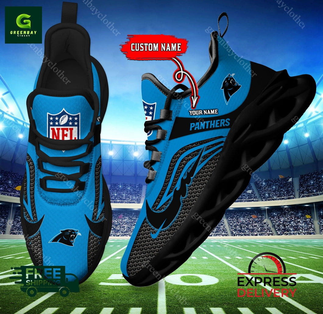 Ideafootwear Carolina Panthers Max Soul Shoes Sneakers For Men And Women