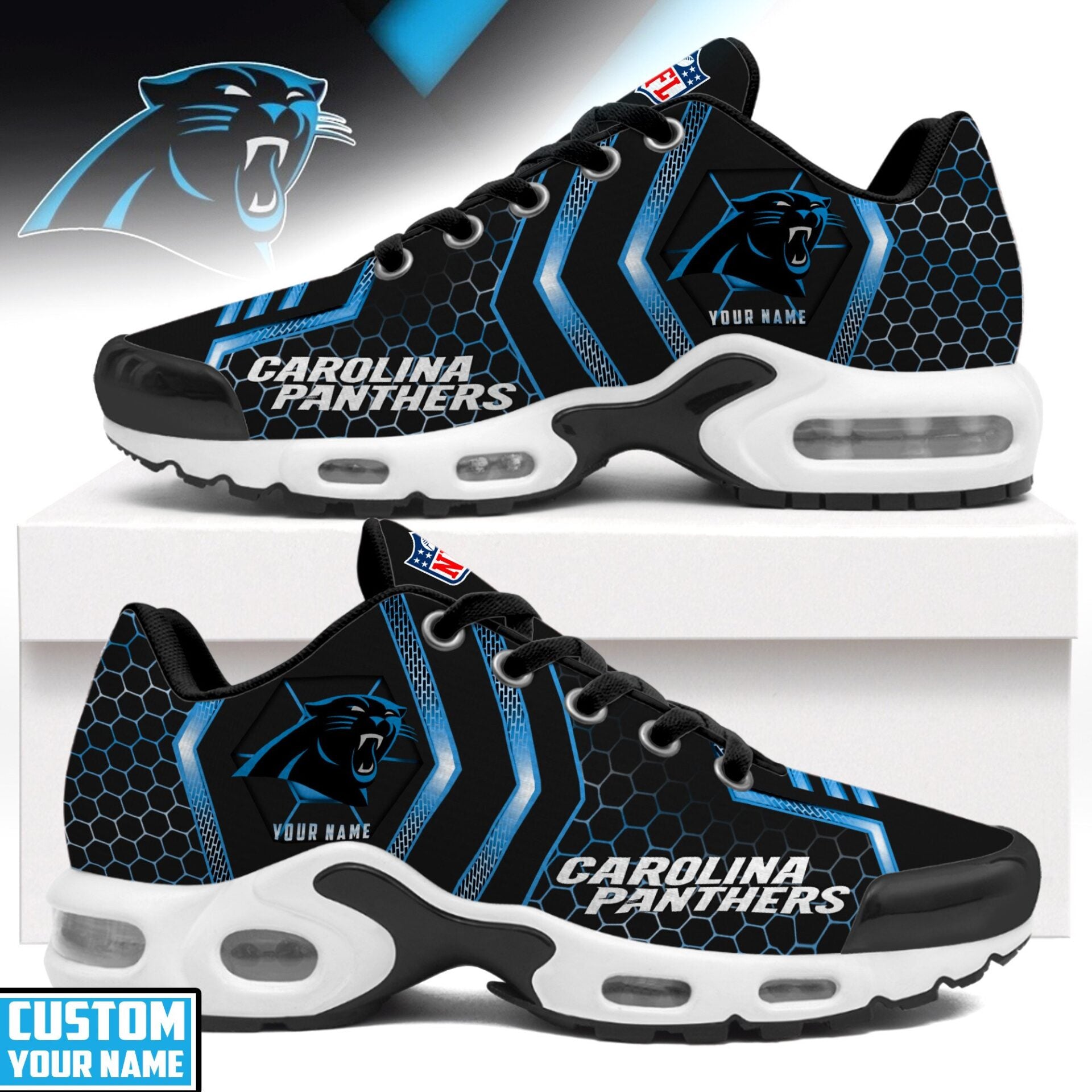 Ideafootwear Carolina Panthers TN Shoes Sneakers For Men And Women
