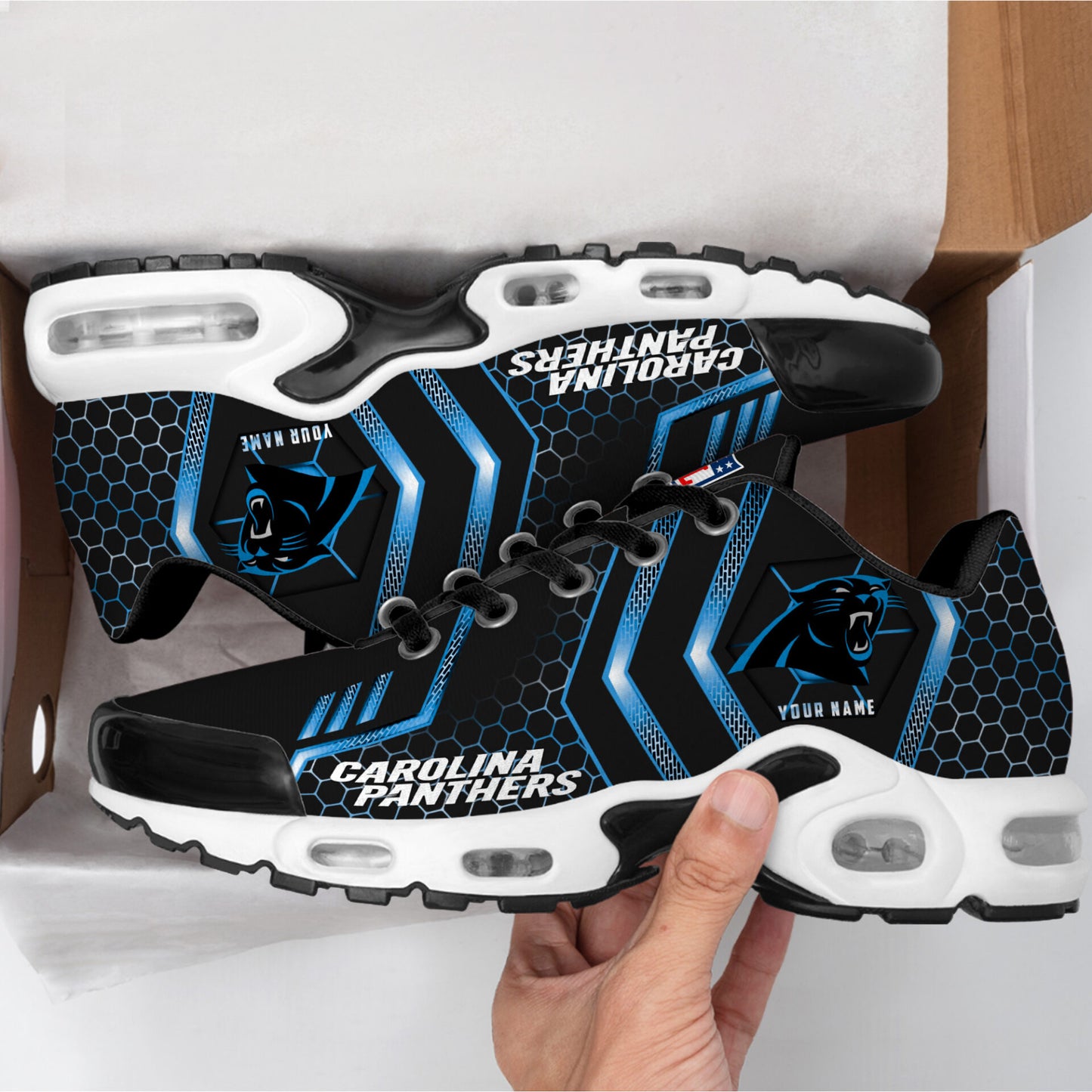 Ideafootwear Carolina Panthers TN Shoes Sneakers For Men And Women