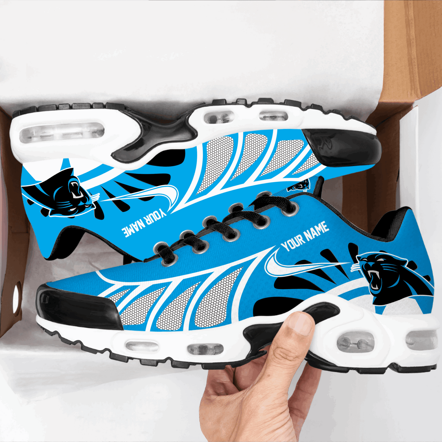 Ideafootwear Carolina Panthers TN Shoes Sneakers For Men And Women