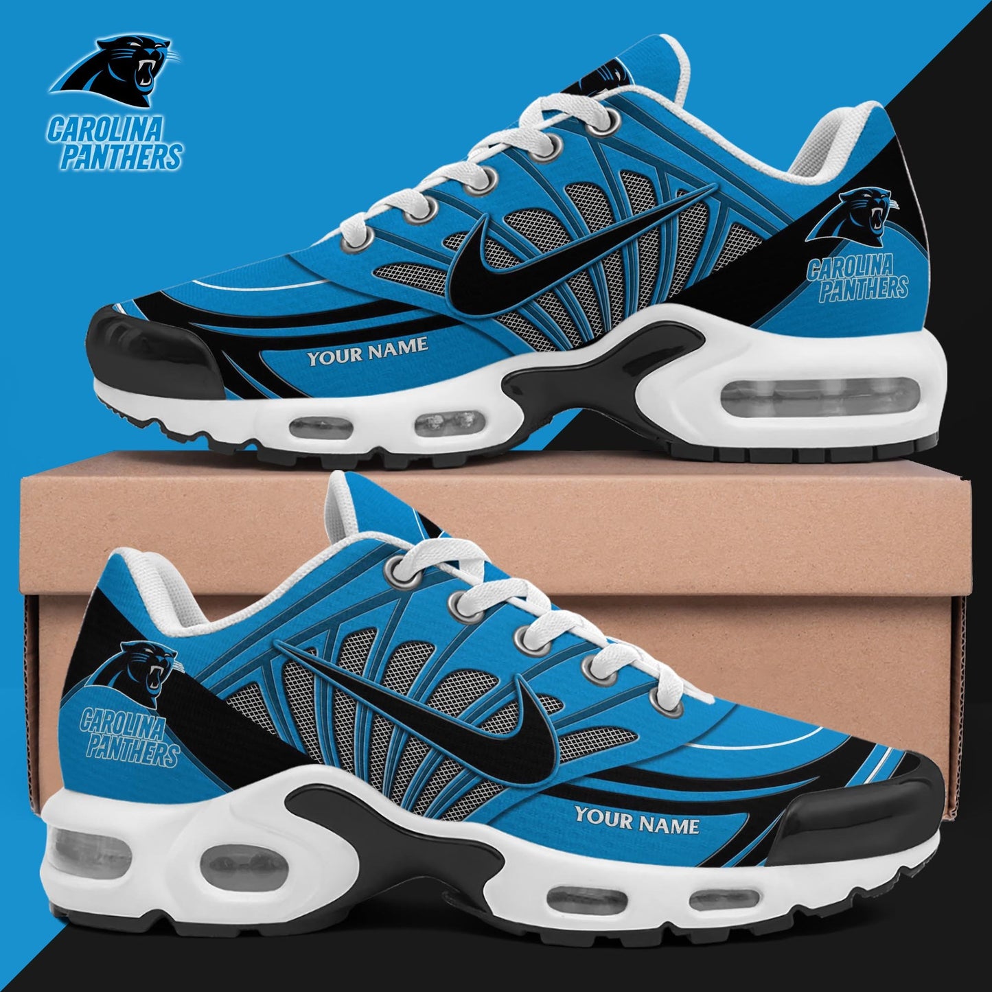 Ideafootwear Carolina Panthers TN Shoes Sneakers For Men And Women