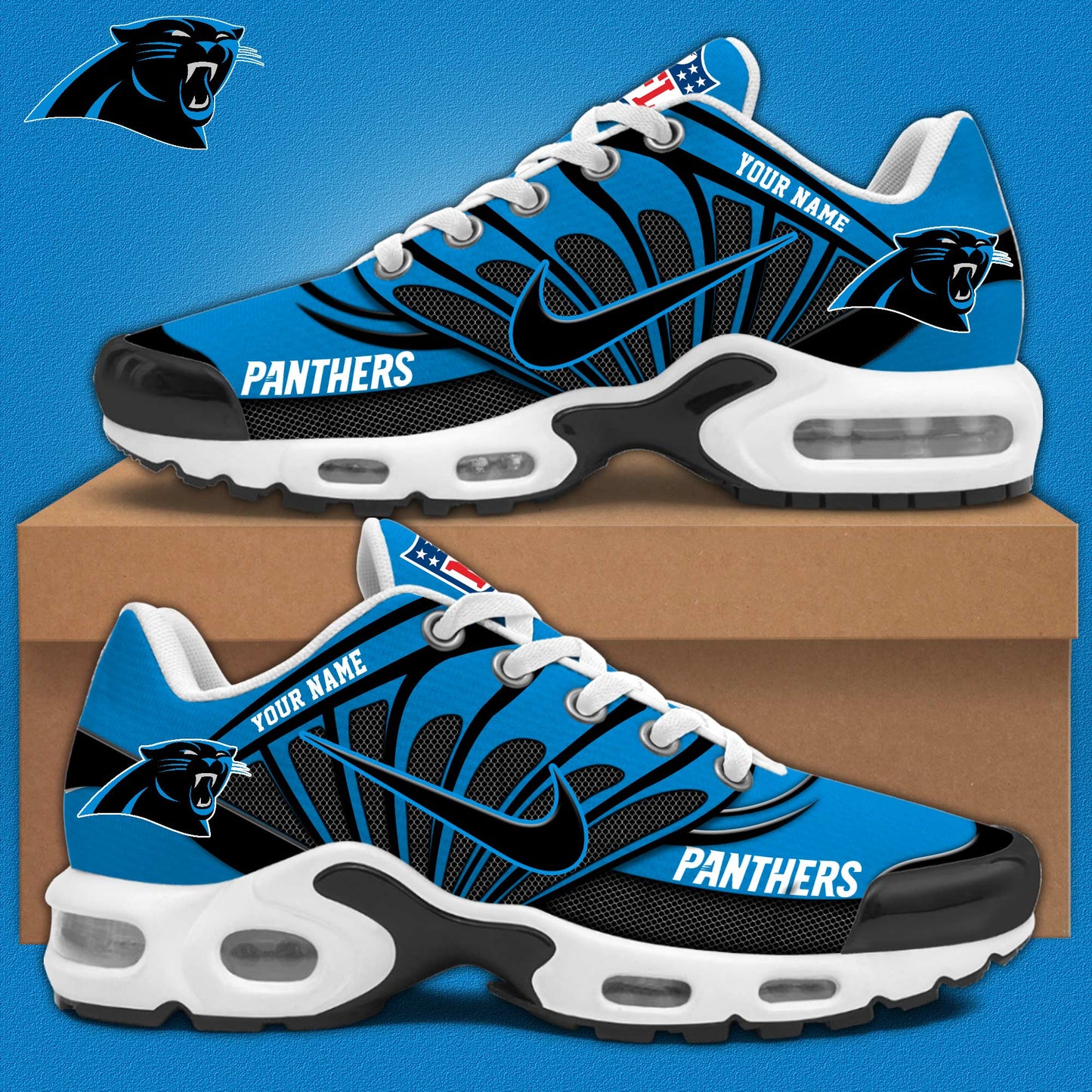 Ideafootwear Carolina Panthers TN Shoes Sneakers For Men And Women