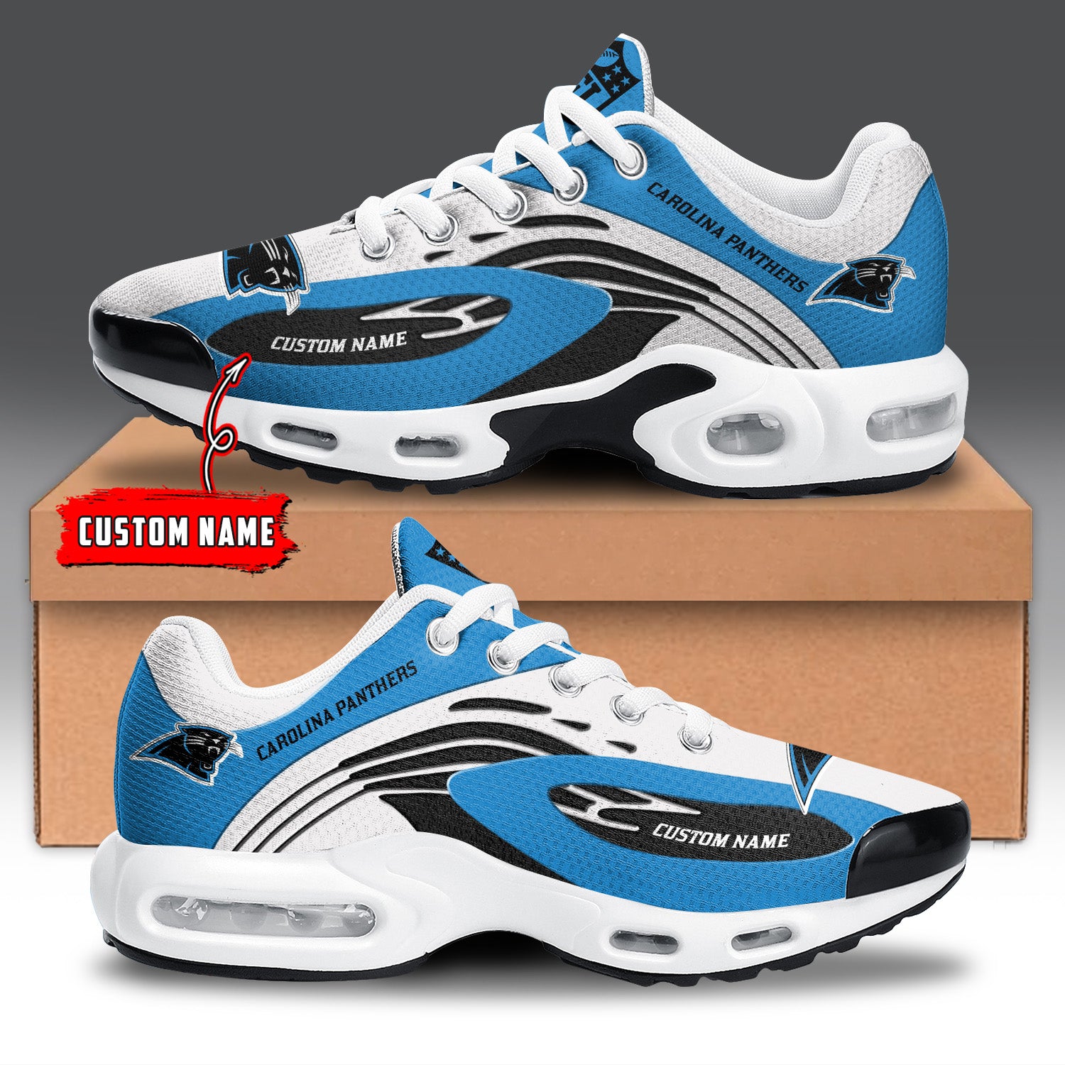 Ideafootwear Carolina Panthers TN Shoes Sneakers For Men And Women