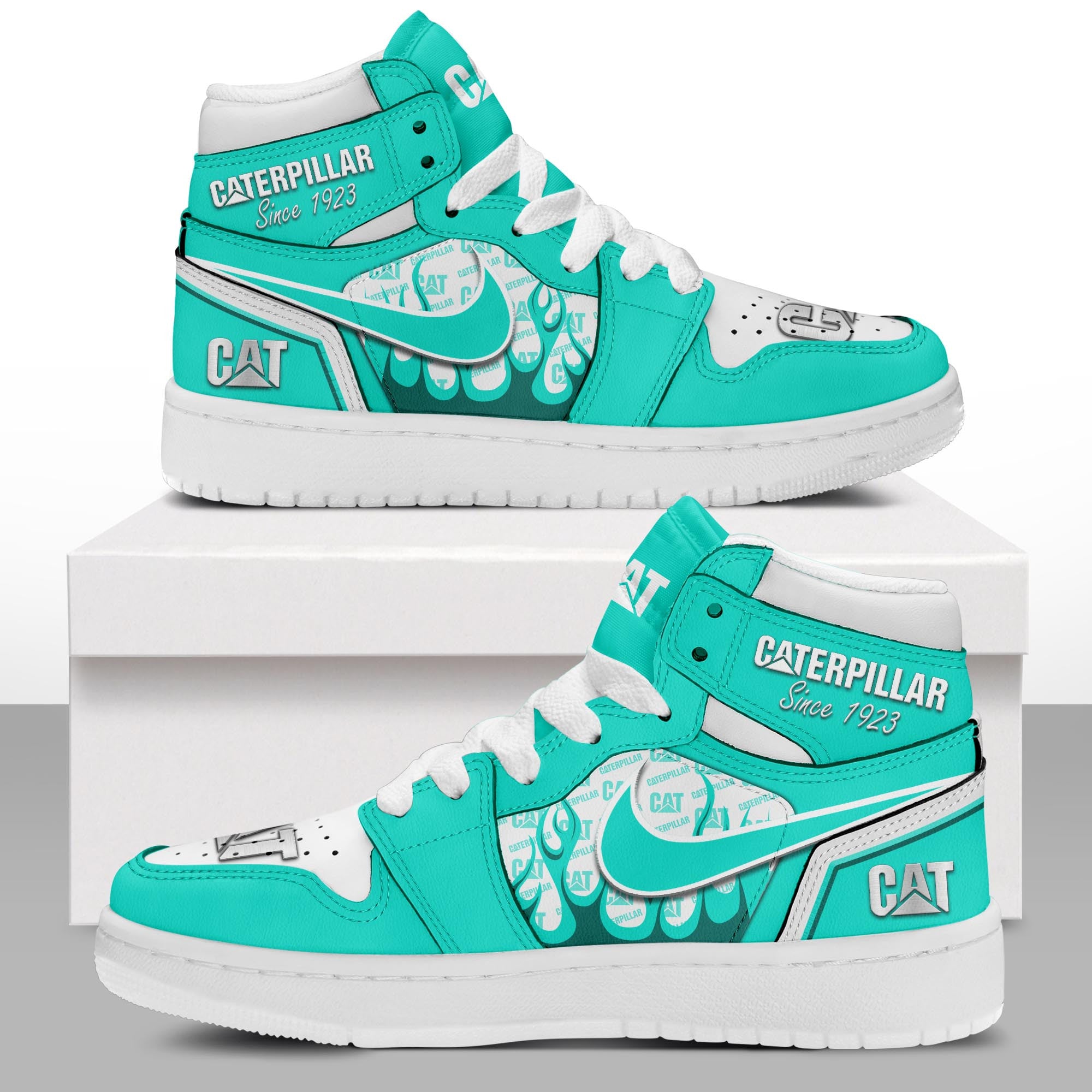 Ideafootwear Caterpillar AJ1 High Sneakers Shoes For Men And Women