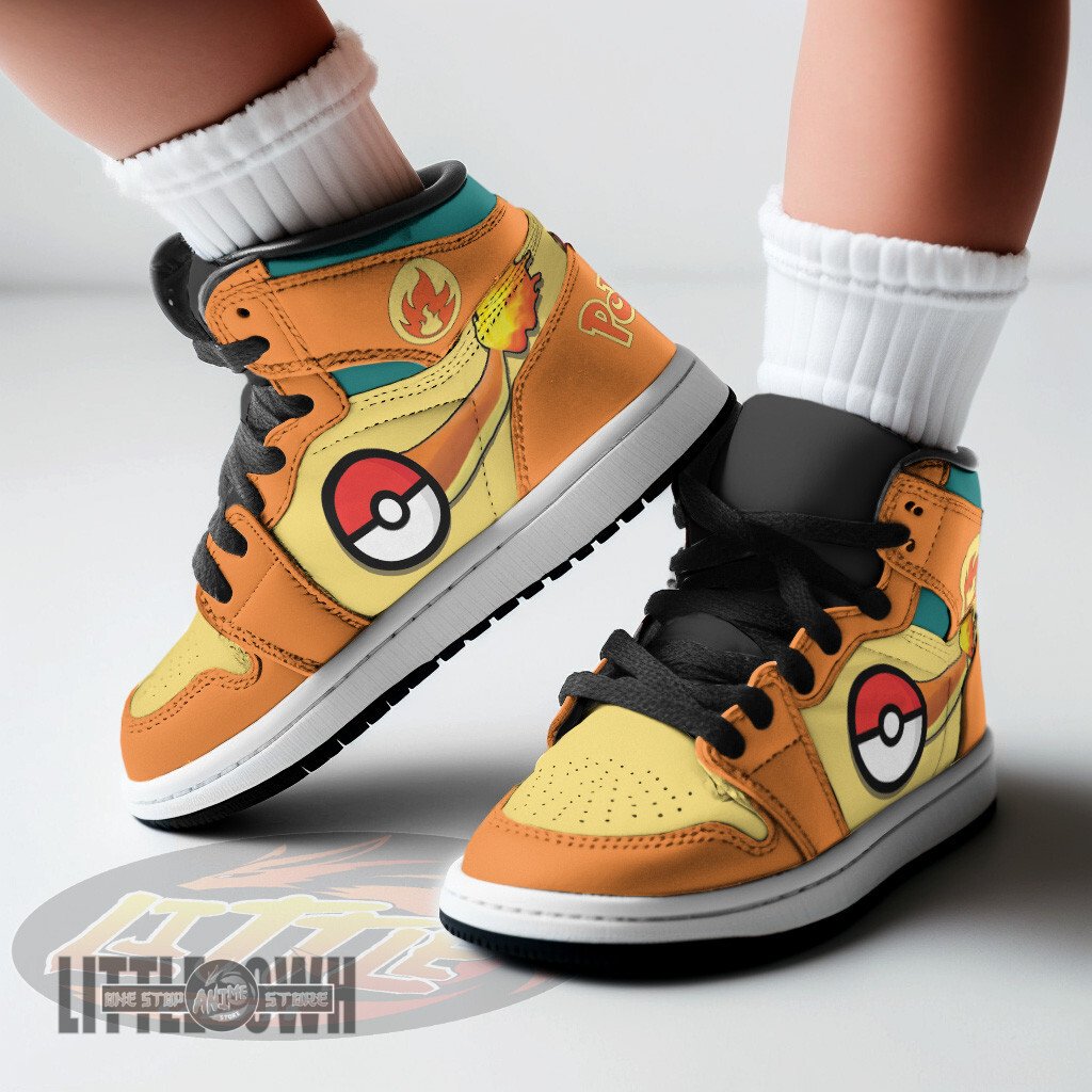 Ideafootwear Charizard AJ1 High Sneakers Shoes For Men And Women