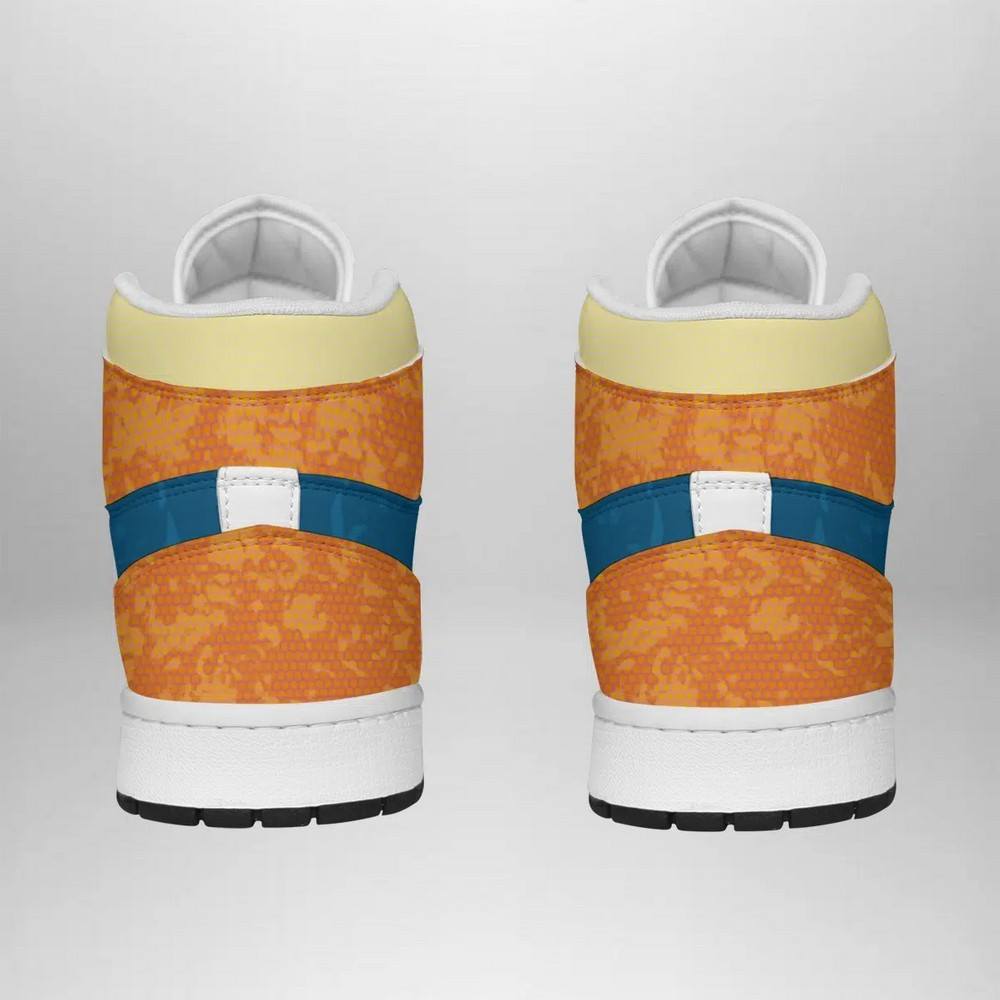 Ideafootwear Charizard Attack Pokemon  AJ1 High Sneakers Shoes For Men And Women