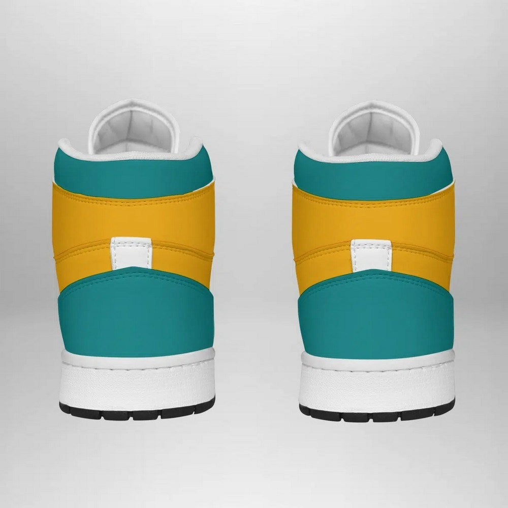 Ideafootwear Charizard Face Pokemon  AJ1 High Sneakers Shoes For Men And Women