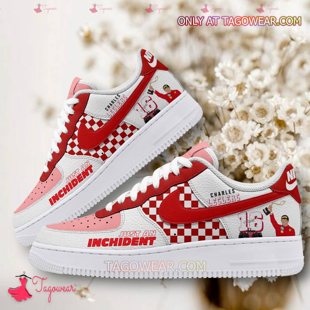 Ideafootwear Charles Leclerc Air Low-Top Sneakers Shoes For Men And Women 2