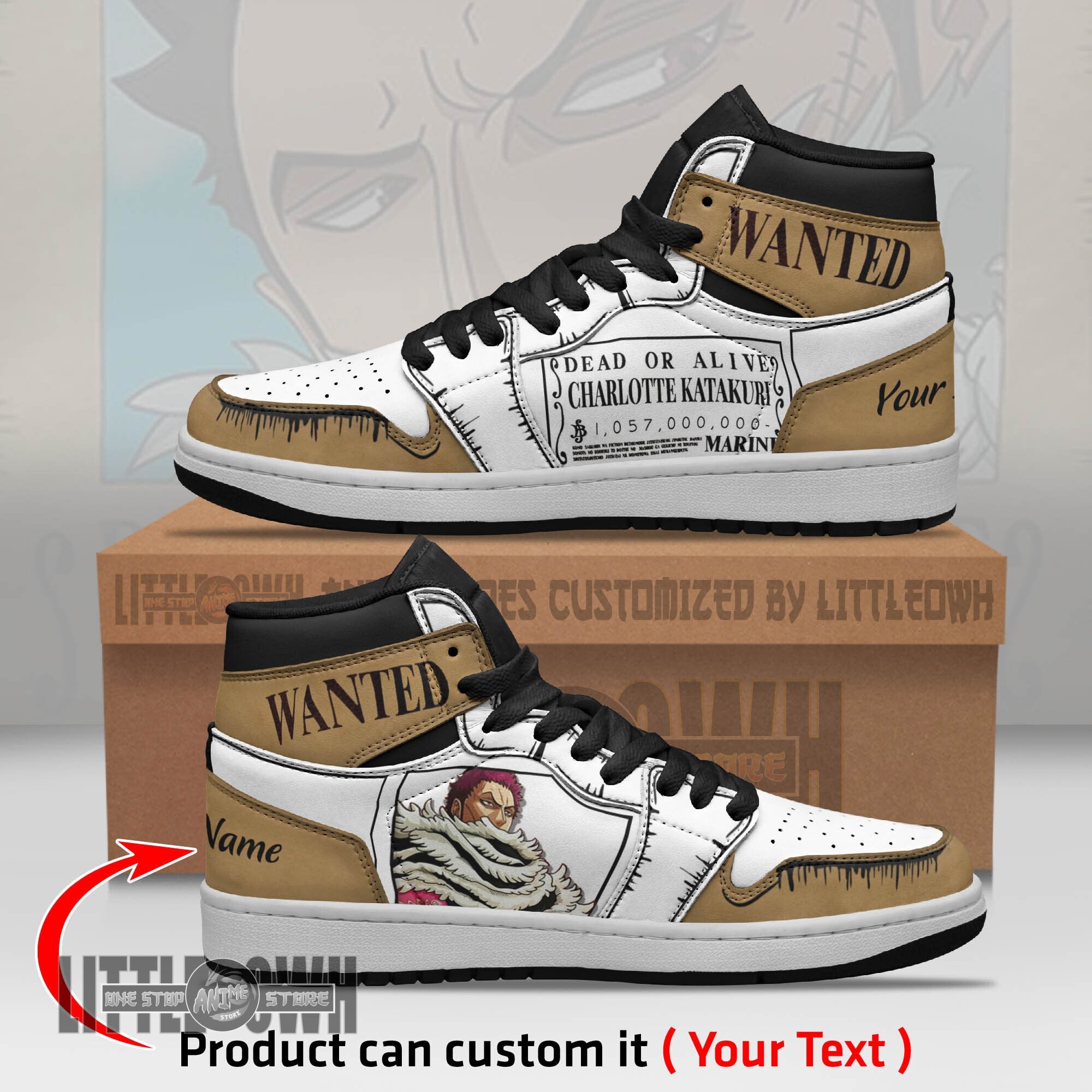 Ideafootwear Charlotte Katakuri AJ1 High Sneakers Shoes For Men And Women