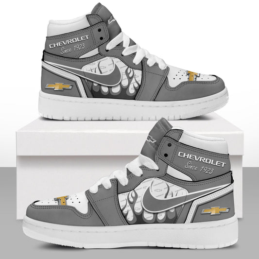 Ideafootwear Chevrolet AJ1 High Sneakers Shoes For Men And Women