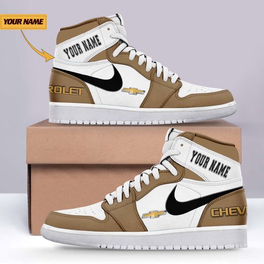 Ideafootwear Chevrolet AJ1 High Sneakers Shoes For Men And Women