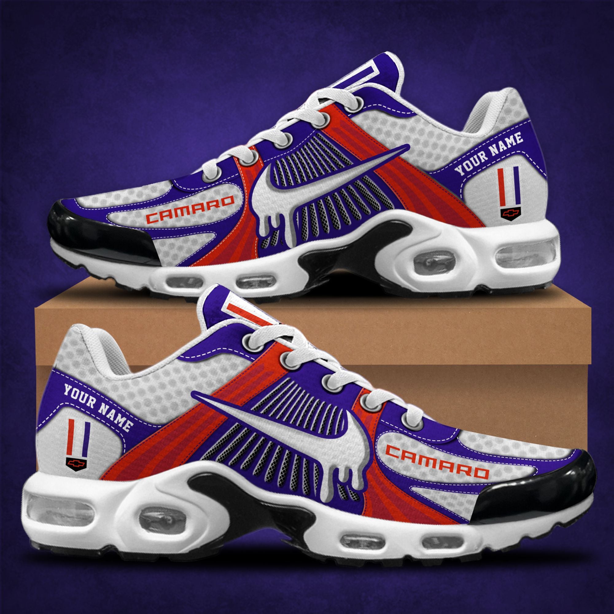 Ideafootwear Chevrolet Camaro TN Shoes Sneakers For Men And Women
