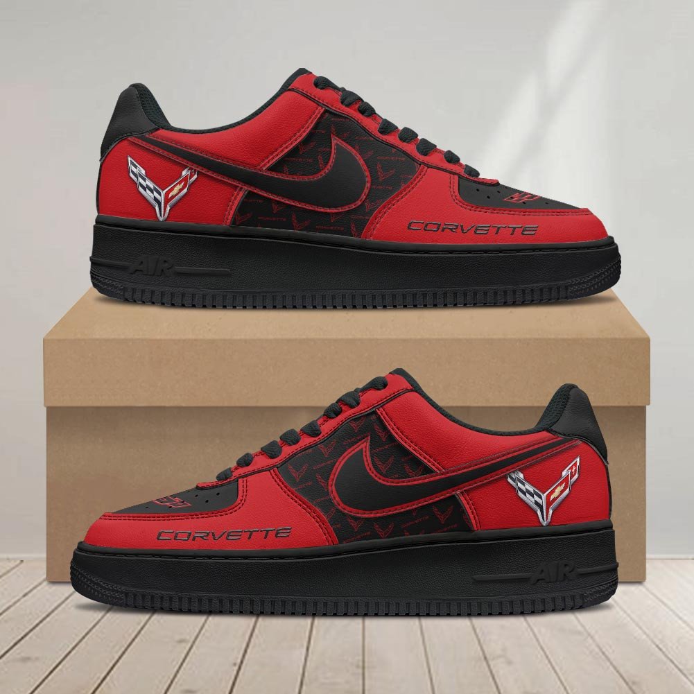Ideafootwear Chevrolet Corvette Air Low-Top Sneakers Shoes For Men And Women 1
