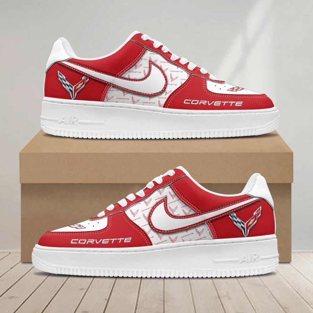 Ideafootwear Chevrolet Corvette Air Low-Top Sneakers Shoes For Men And Women 1