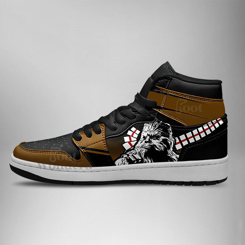 Ideafootwear Chewbaca AJ1 High Sneakers Shoes For Men And Women