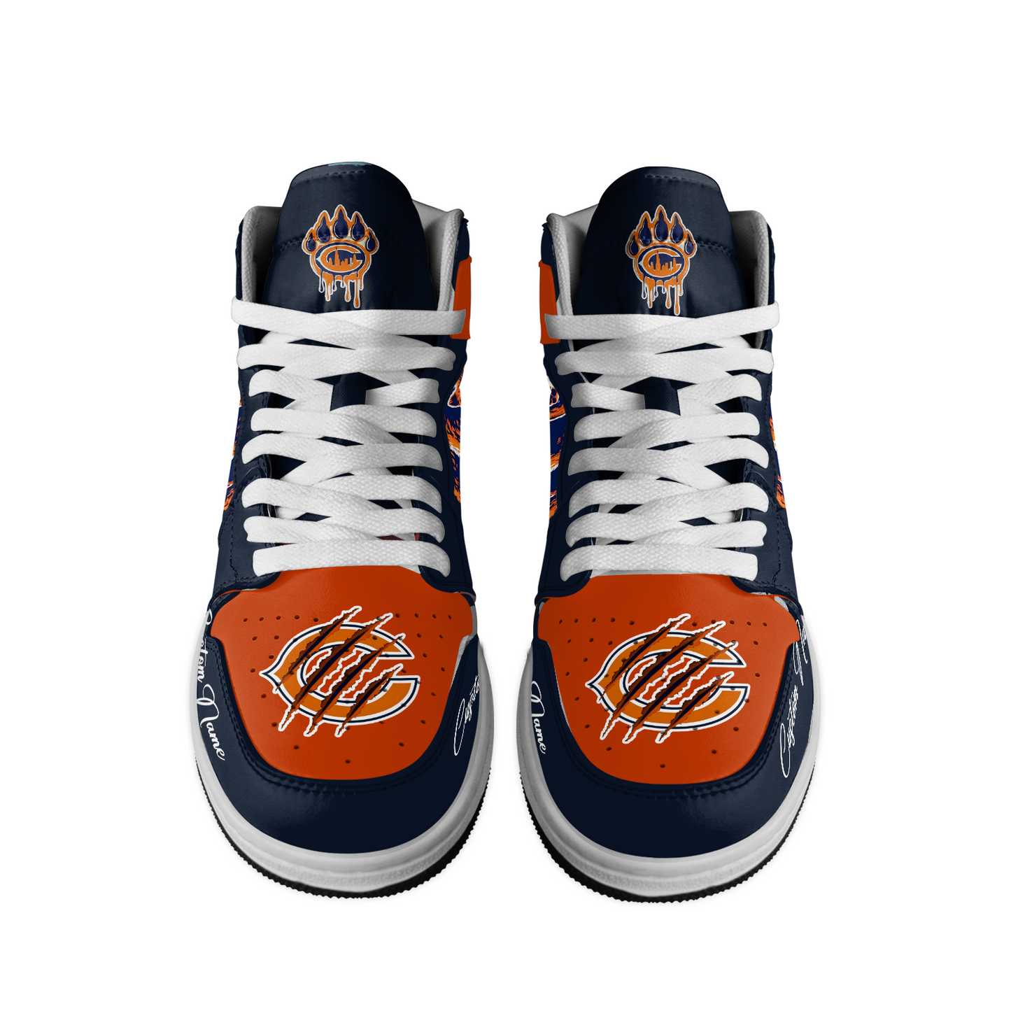 Ideafootwear Chicago Bears AJ1 High Sneakers Shoes For Men And Women