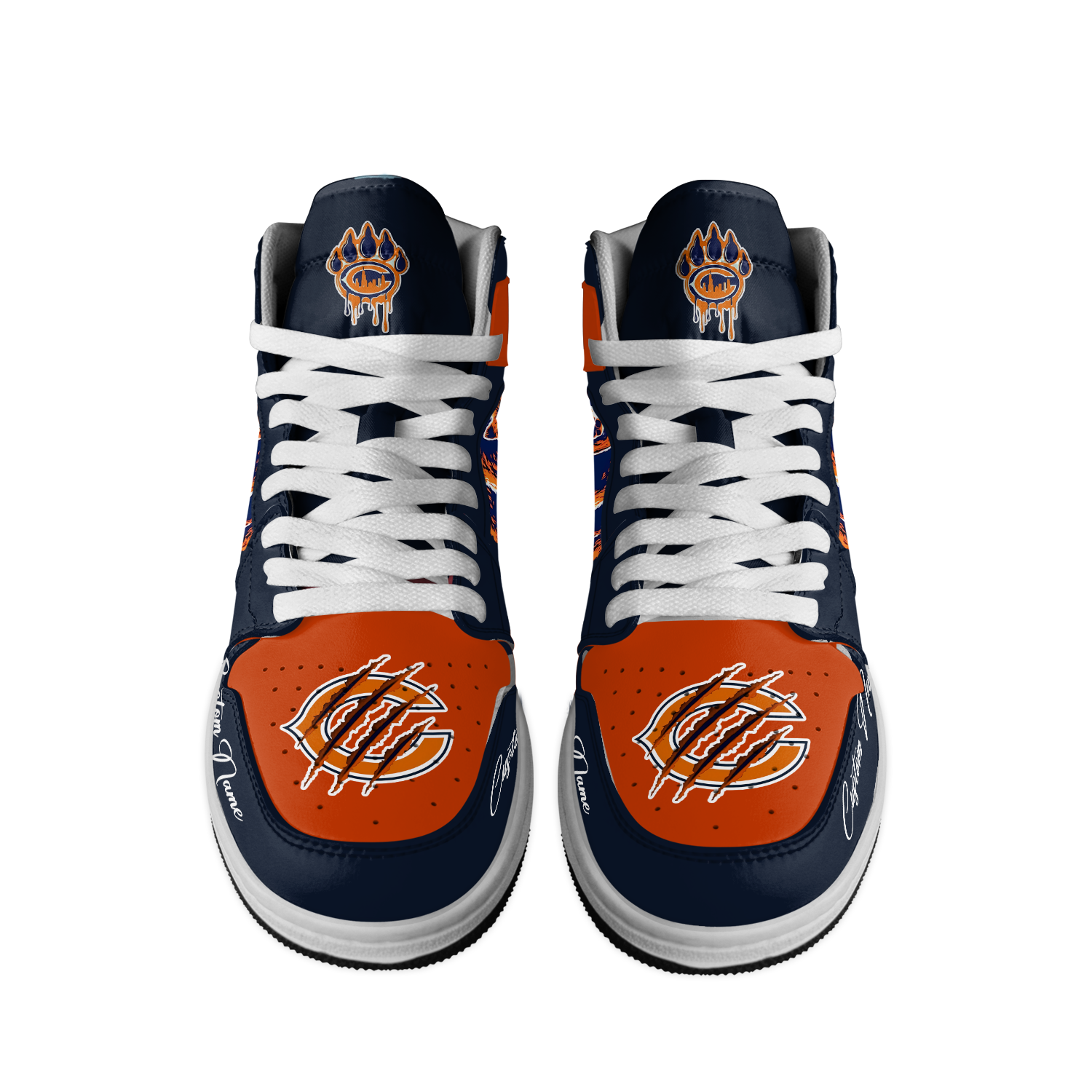 Ideafootwear Chicago Bears AJ1 High Sneakers Shoes For Men And Women