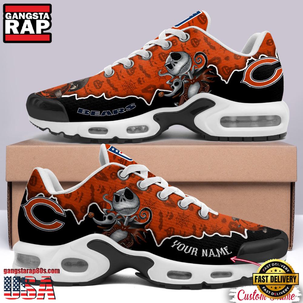 Ideafootwear Chicago Bears Jack Skellington Max Soul Shoes Sneakers For Men And Women