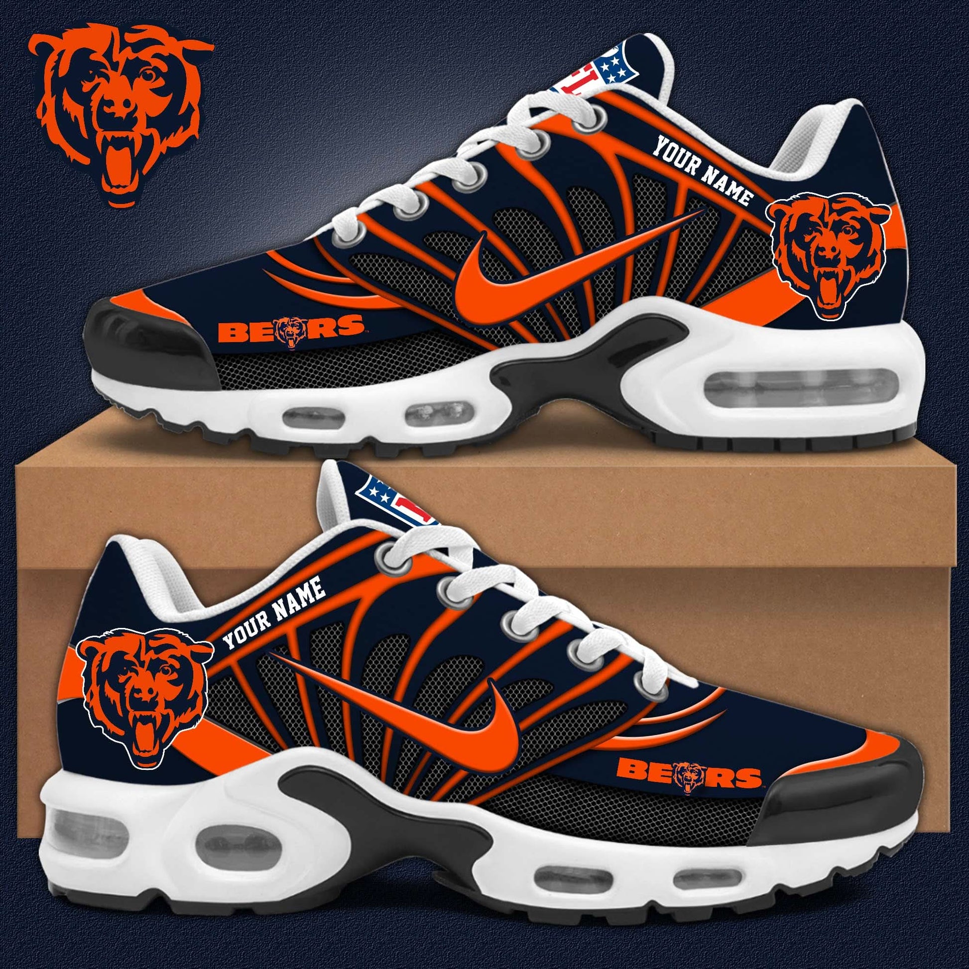Ideafootwear Chicago Bears TN Shoes Sneakers For Men And Women