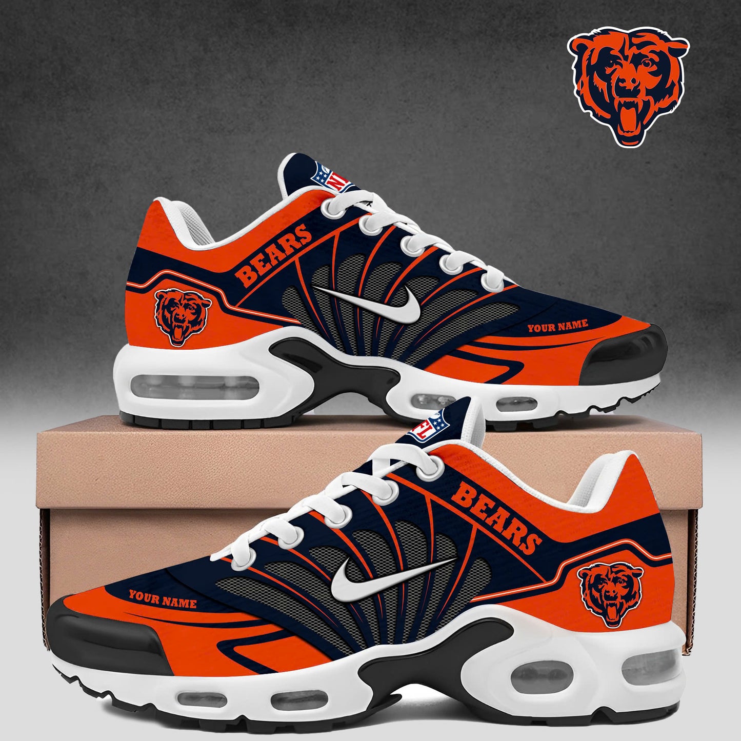 Ideafootwear Chicago Bears TN Shoes Sneakers For Men And Women