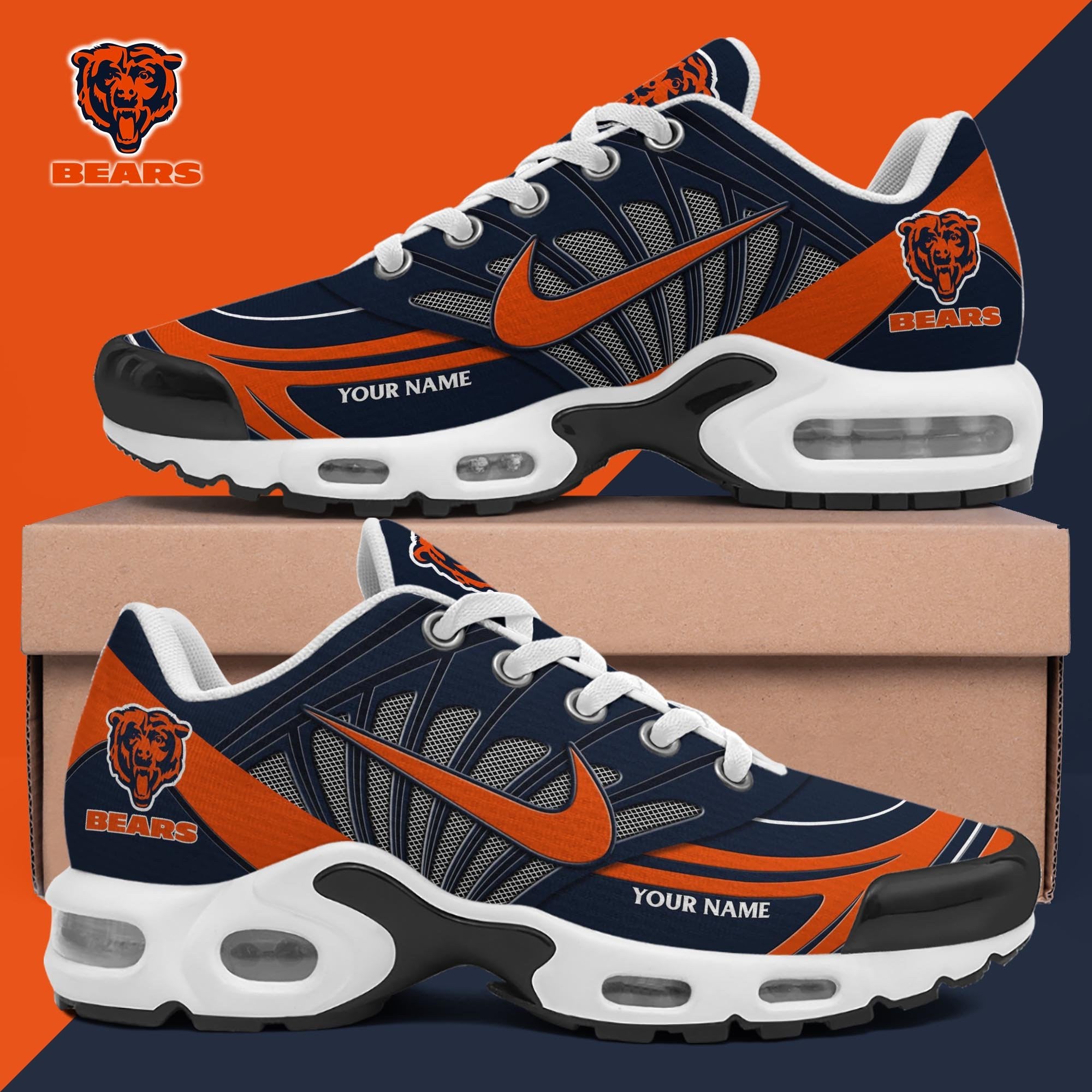 Ideafootwear Chicago Bears TN Shoes Sneakers For Men And Women