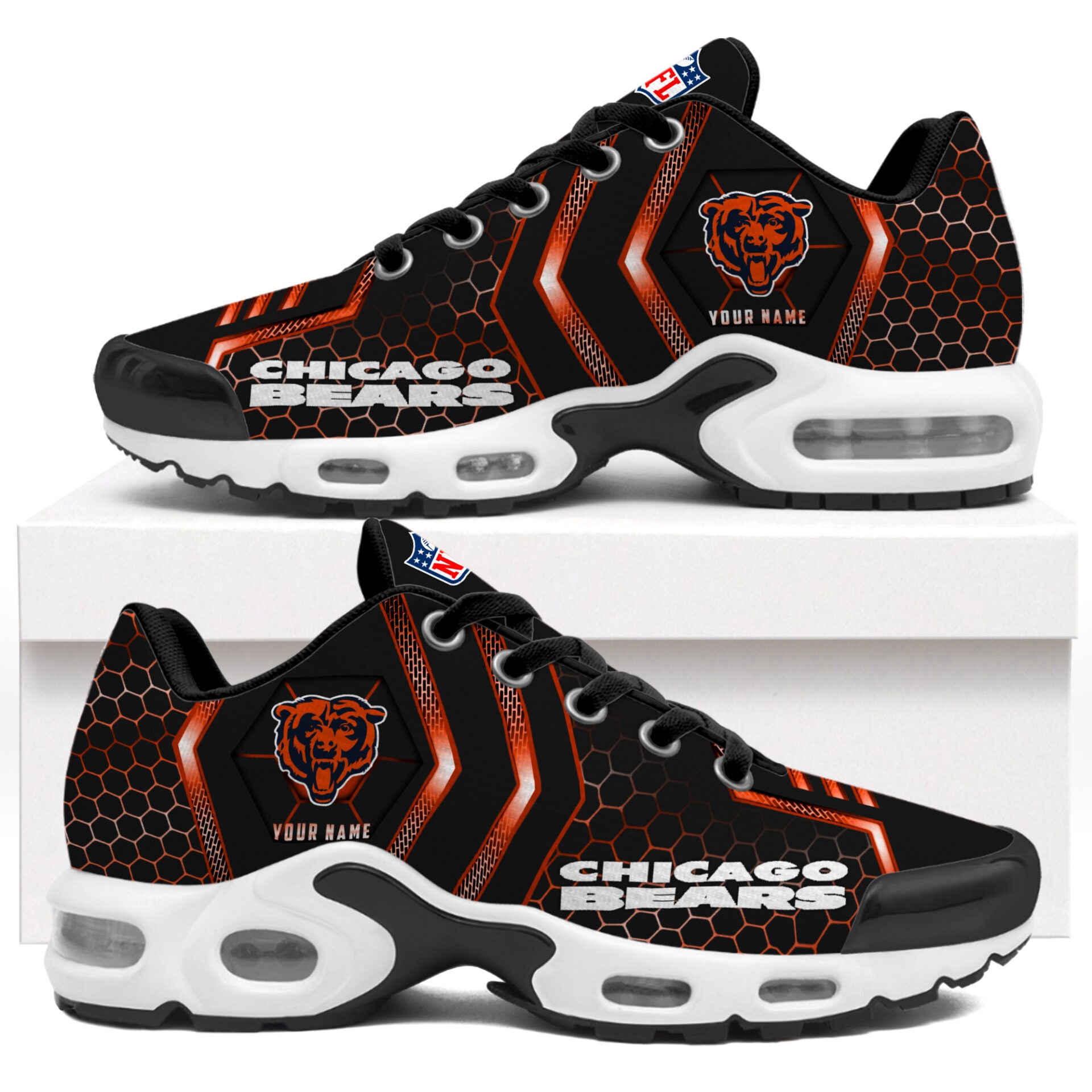 Ideafootwear Chicago Bears TN Shoes Sneakers For Men And Women