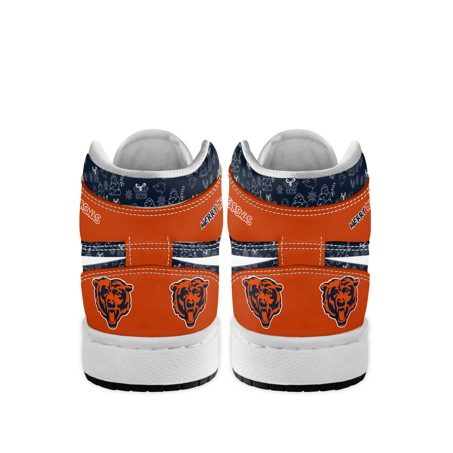 Ideafootwear Chicago Bears x The Grinch x Christmas AJ1 High Sneakers Shoes For Men And Women