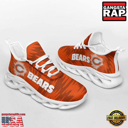 Ideafootwear Chicago Bears Zebra Max Soul Shoes Sneakers For Men And Women