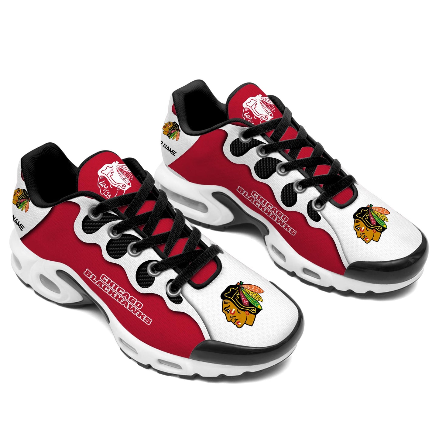Ideafootwear Chicago Blackhawks TN Shoes Sneakers For Men And Women
