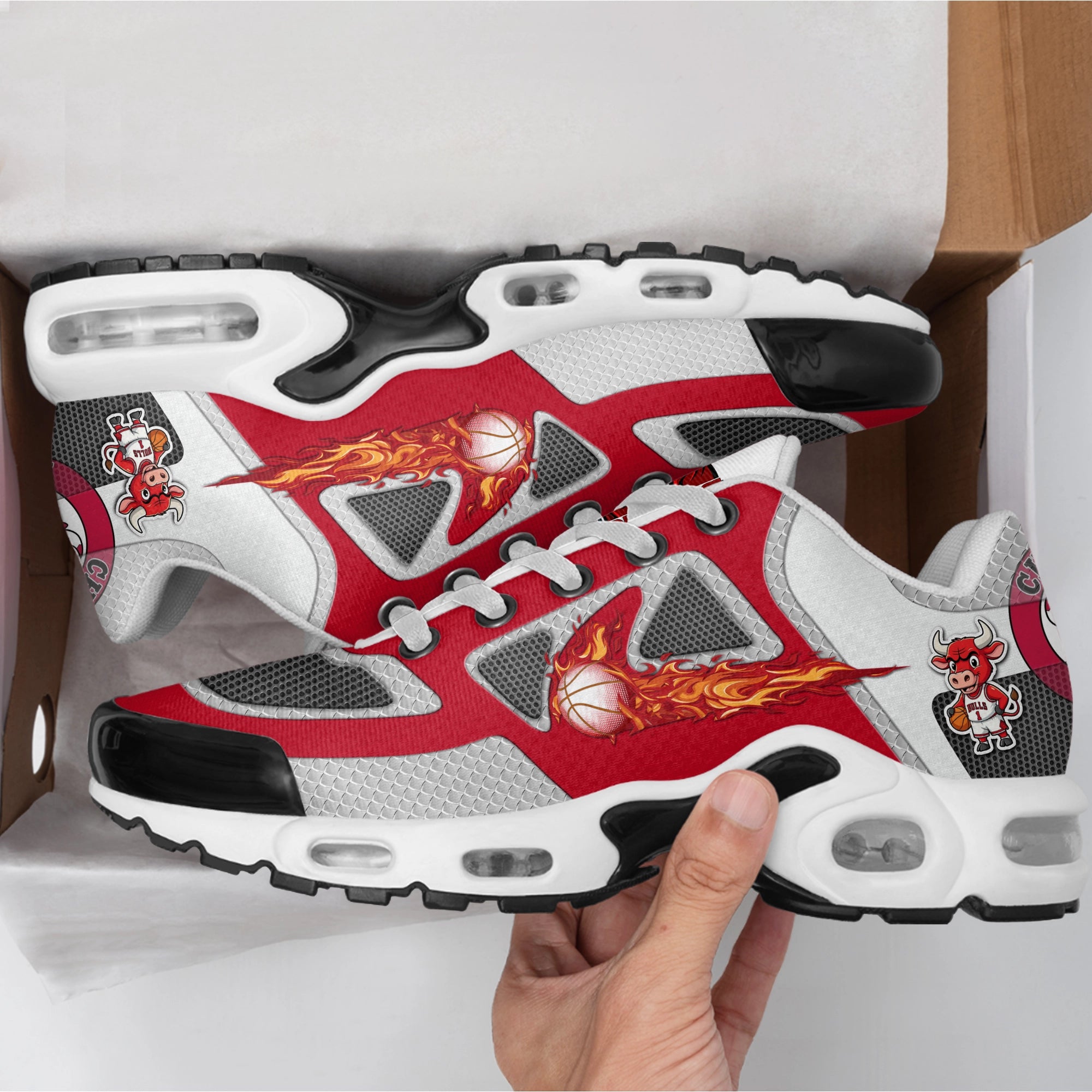 Ideafootwear Chicago Bulls TN Shoes Sneakers For Men And Women