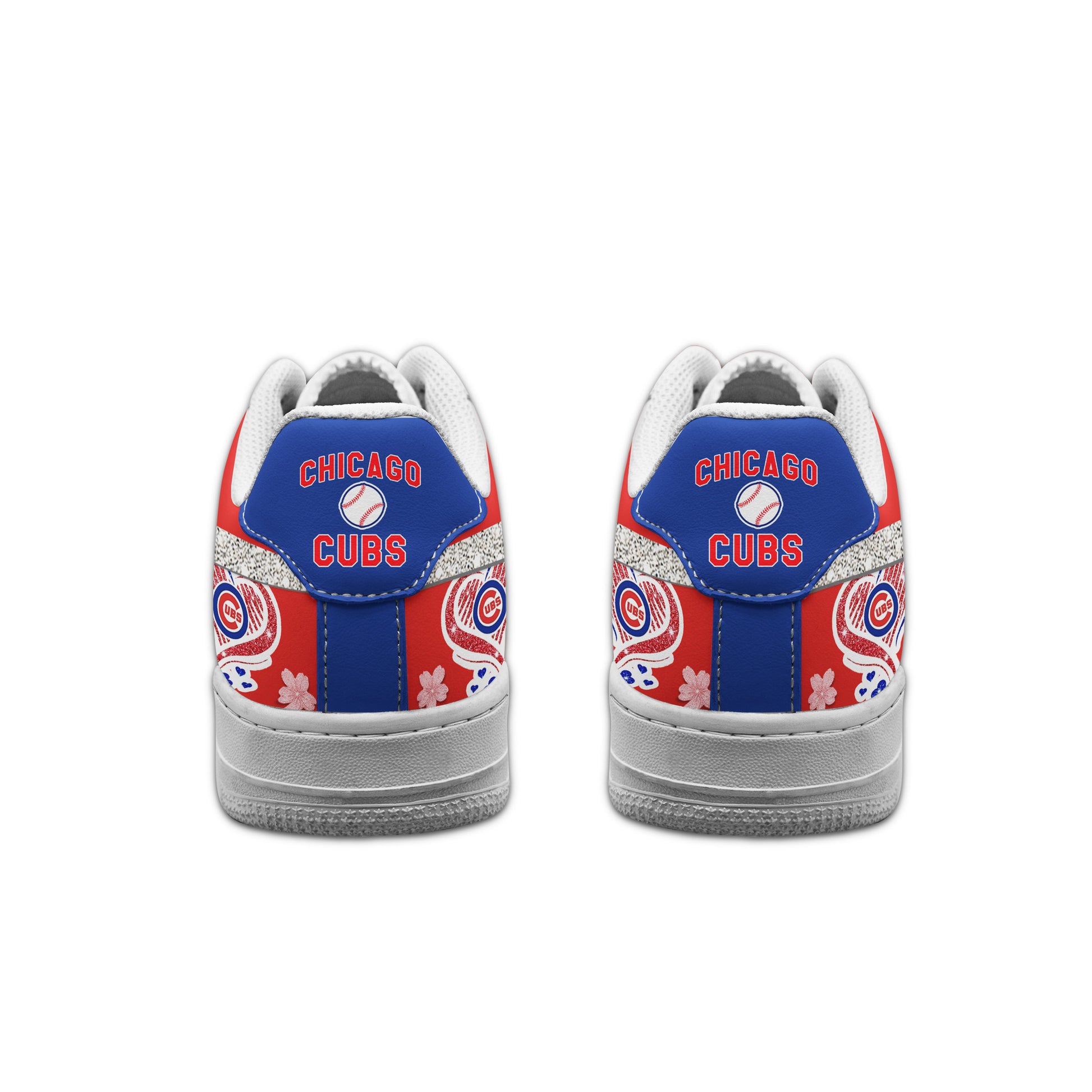 Ideafootwear Chicago Cubs Air Low-Top Sneakers Shoes For Men And Women 3