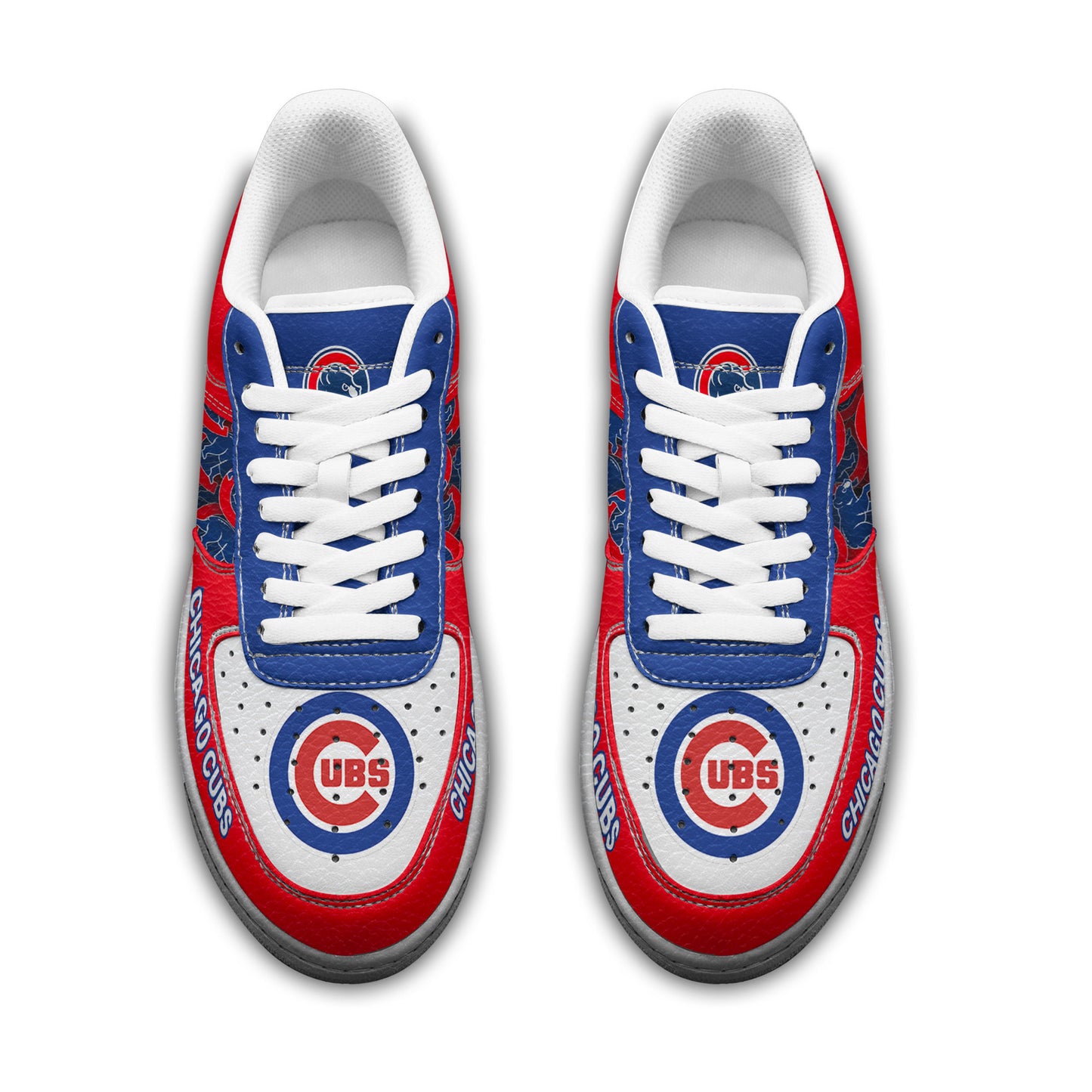 Ideafootwear Chicago Cubs Air Low-Top Sneakers Shoes For Men And Women 5