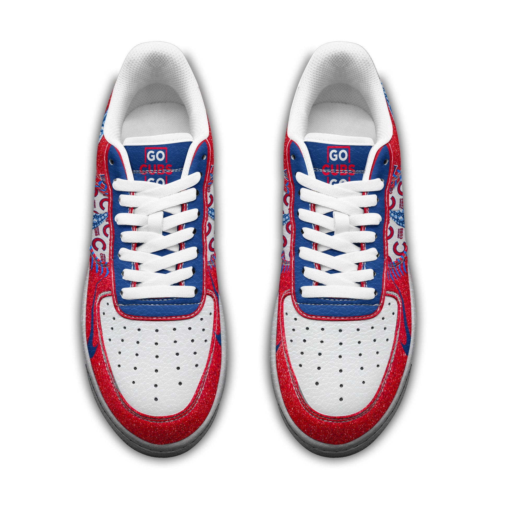 Ideafootwear Chicago Cubs Air Low-Top Sneakers Shoes For Men And Women 4