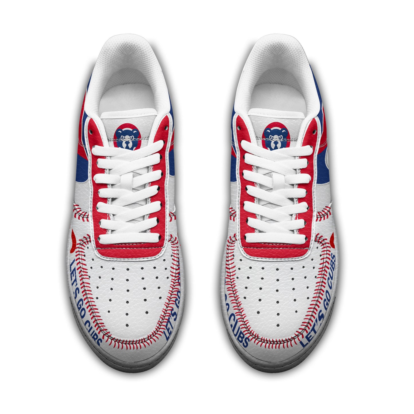 Ideafootwear Chicago Cubs Air Low-Top Sneakers Shoes For Men And Women 3