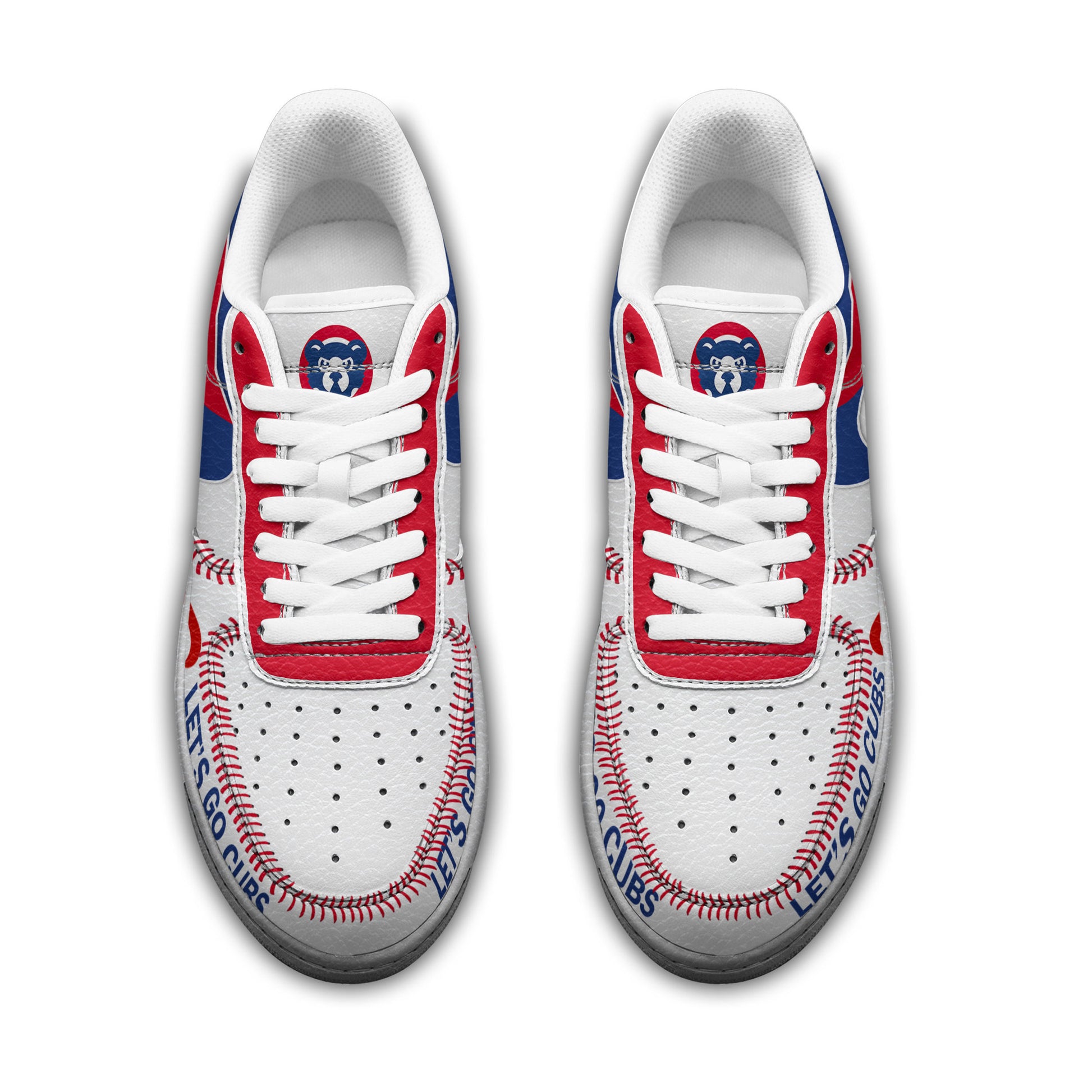 Ideafootwear Chicago Cubs Air Low-Top Sneakers Shoes For Men And Women 3