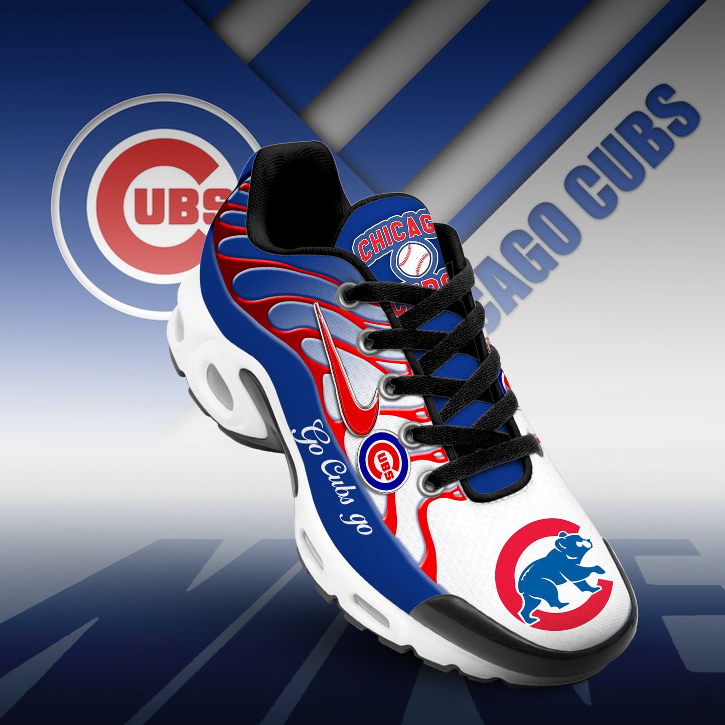 Ideafootwear Chicago Cubs TN Shoes Sneakers For Men And Women