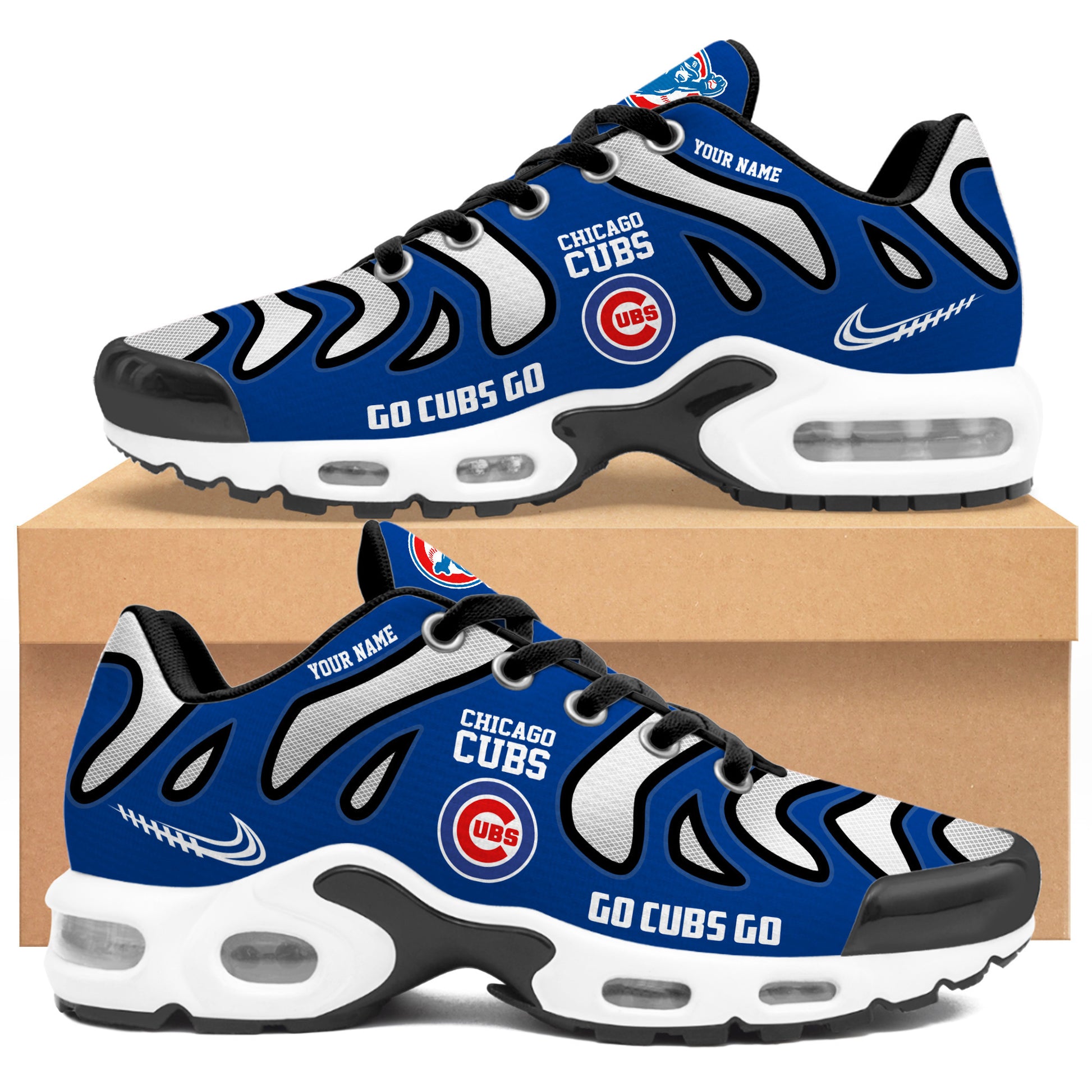 Ideafootwear Chicago Cubs TN Shoes Sneakers For Men And Women