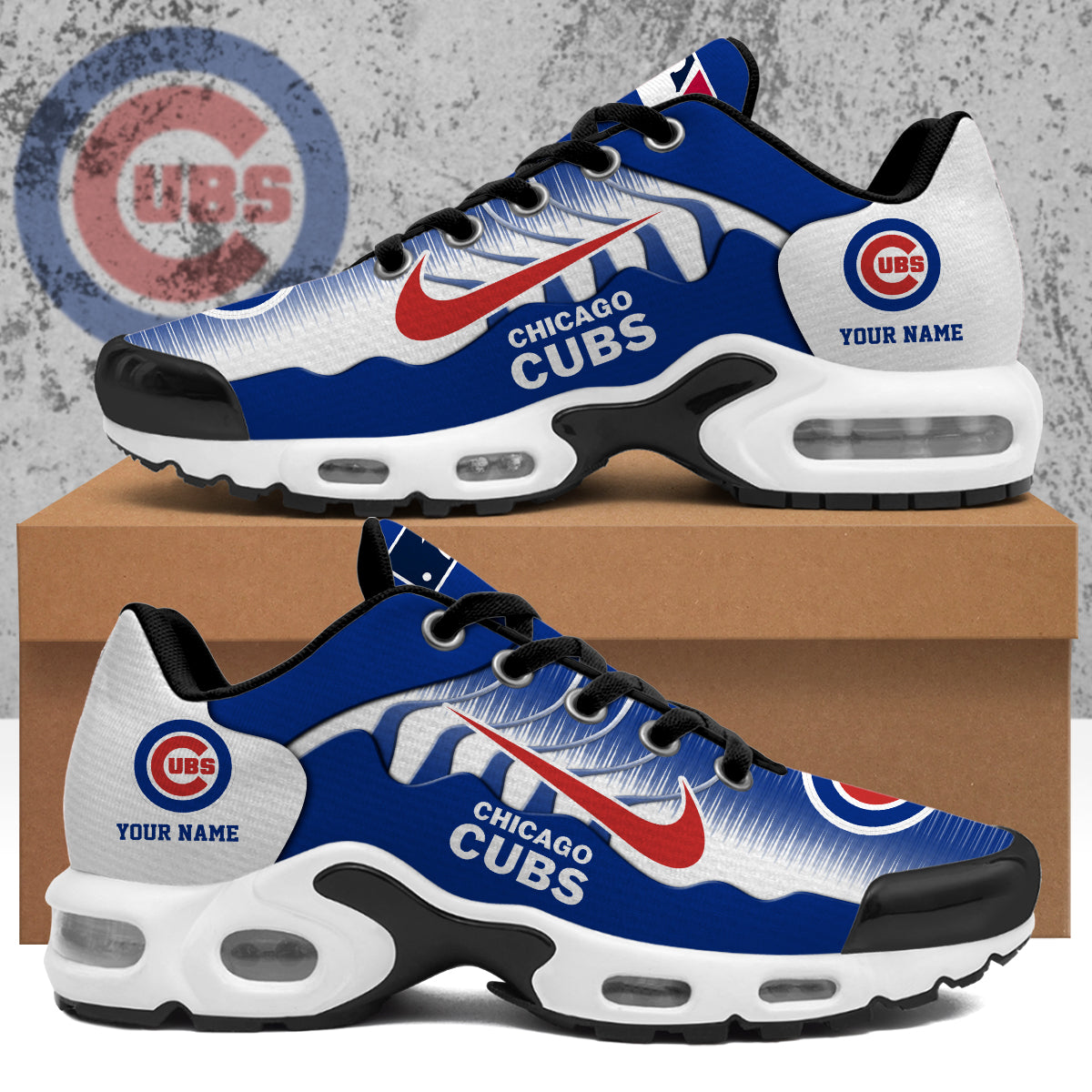 Ideafootwear Chicago Cubs TN Shoes Sneakers For Men And Women