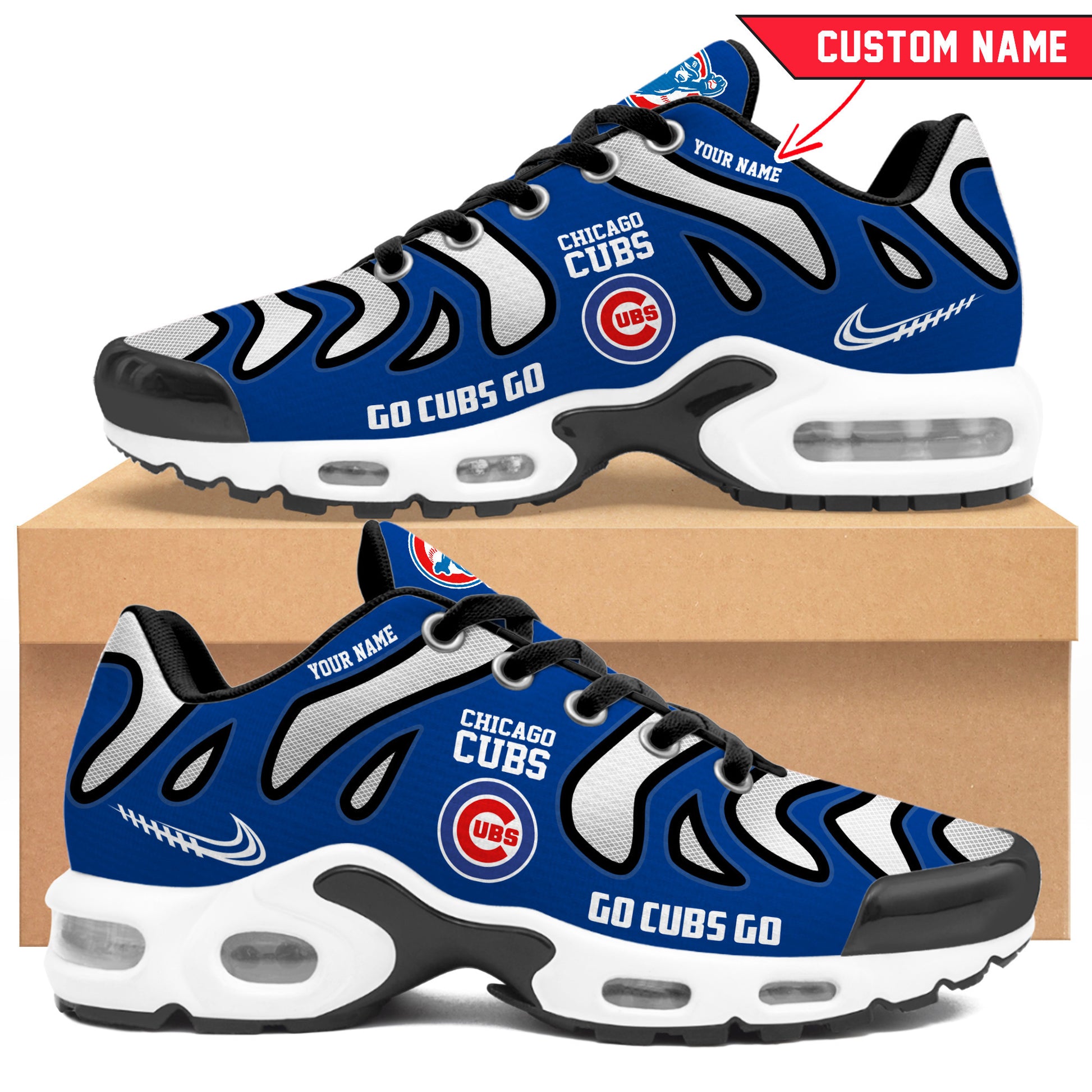Ideafootwear Chicago Cubs TN Shoes Sneakers For Men And Women