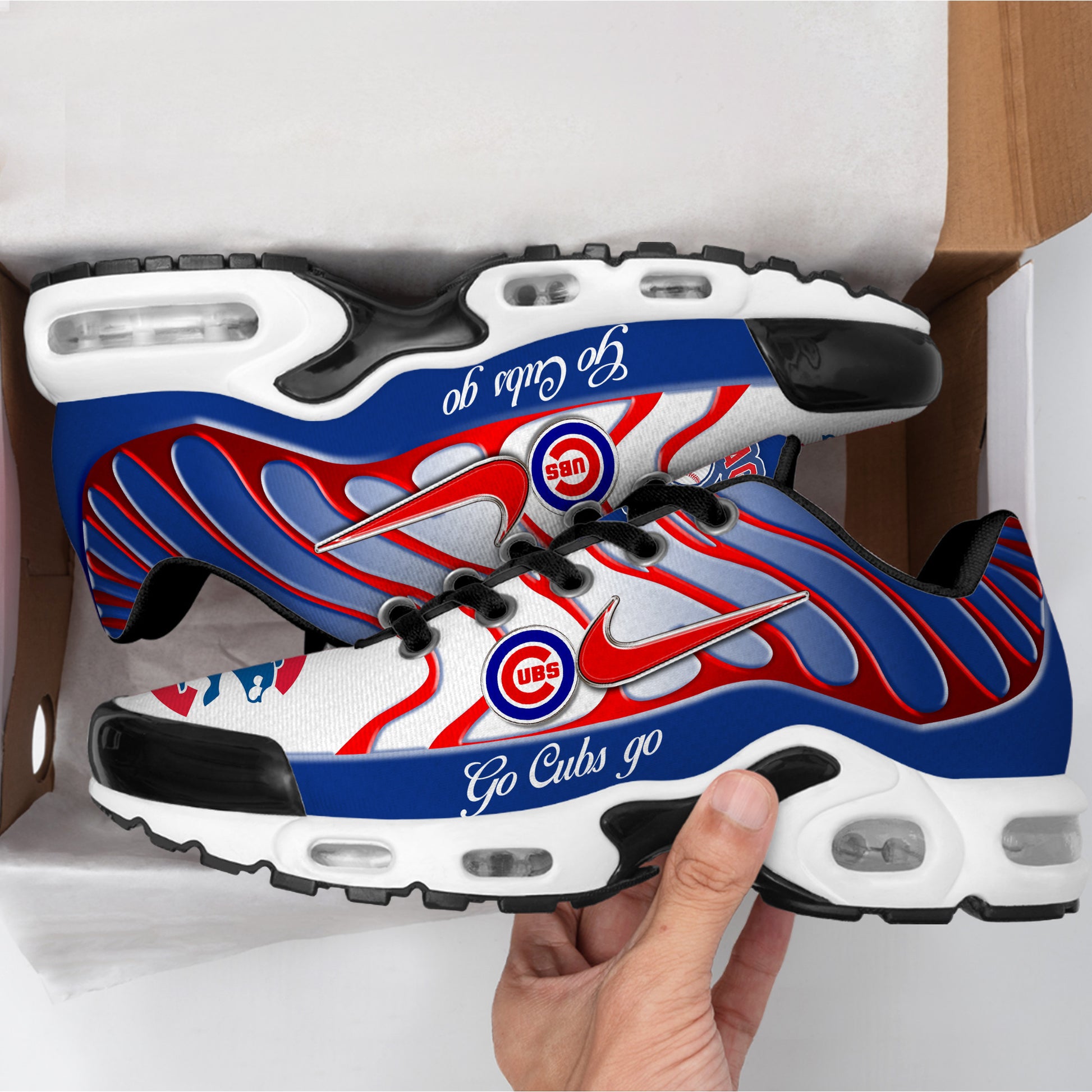 Ideafootwear Chicago Cubs TN Shoes Sneakers For Men And Women