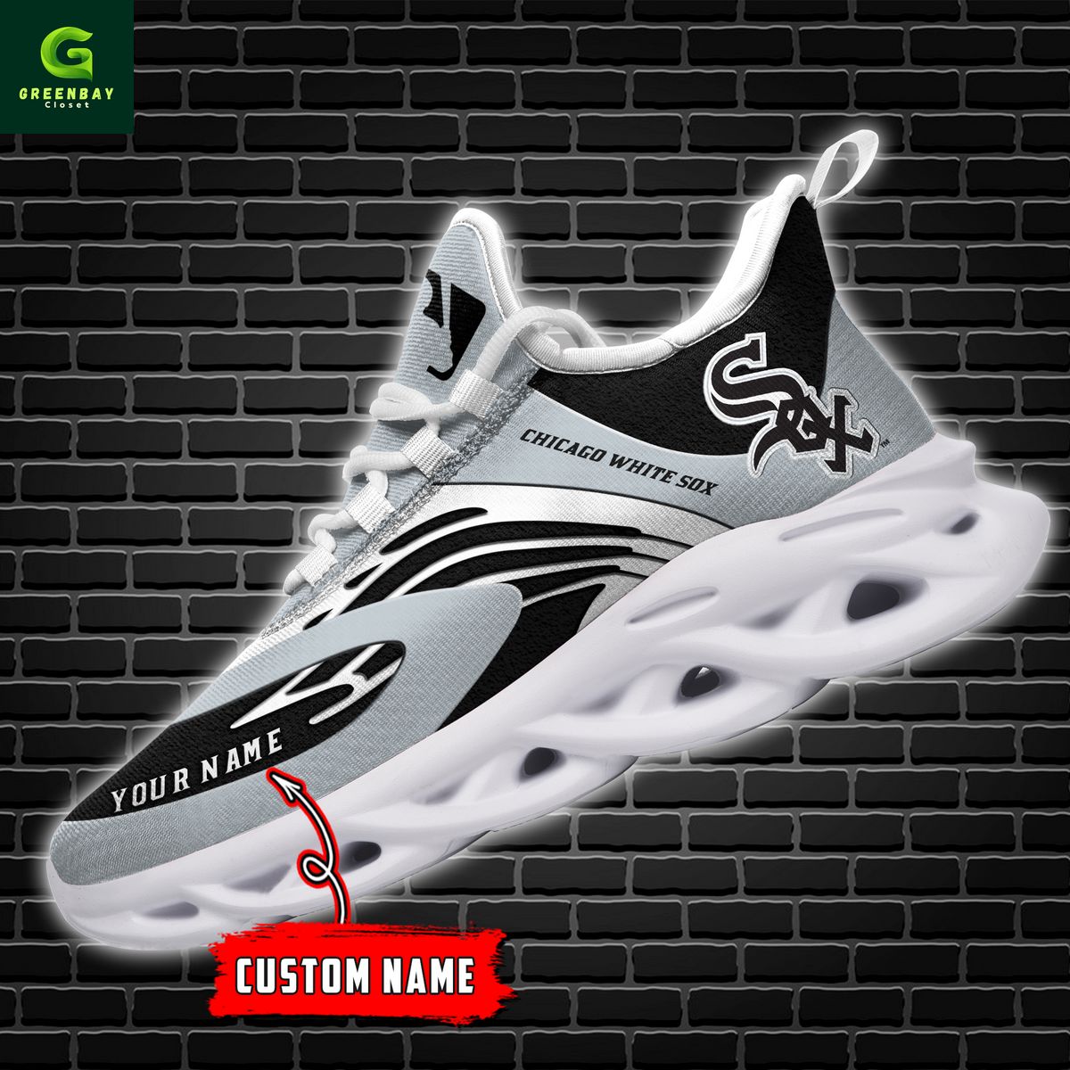 Ideafootwear Chicago White Sox Max Soul Shoes Sneakers For Men And Women